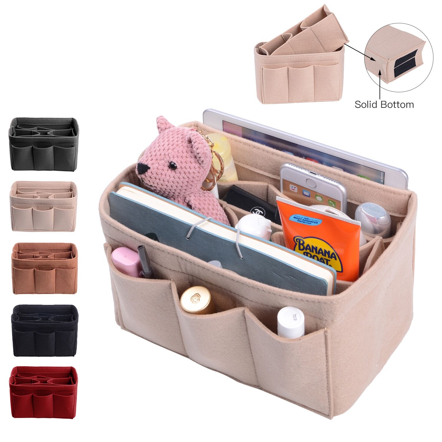 Organizer für Handtaschen mit eingenähtem Boden für Hermes Birkin 30/35 product image 14