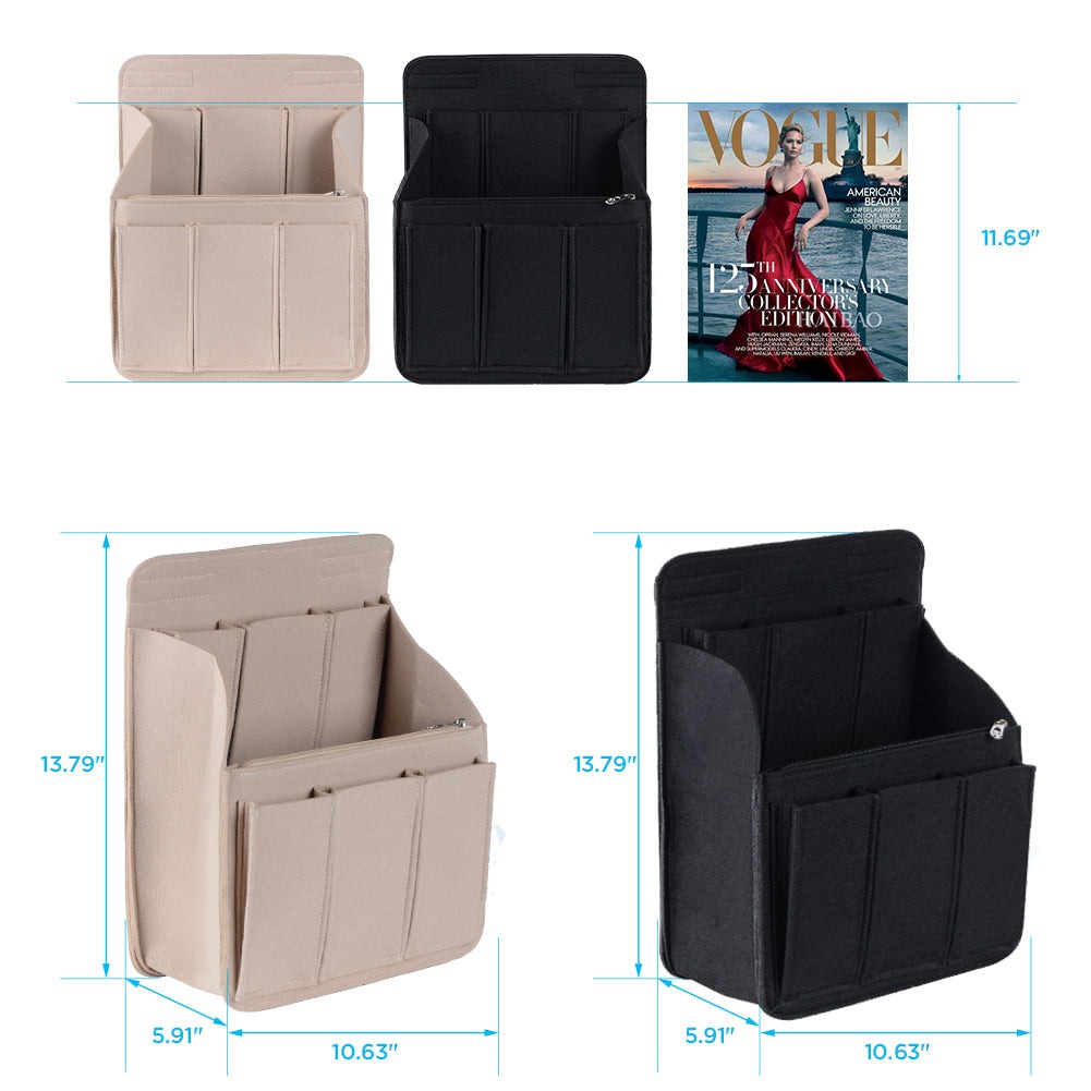 Filz-Organizer für Rucksäcke – Passend für runde und eckige Taschen, Beige/Grau/Kaffee/Schwarz detail image 2