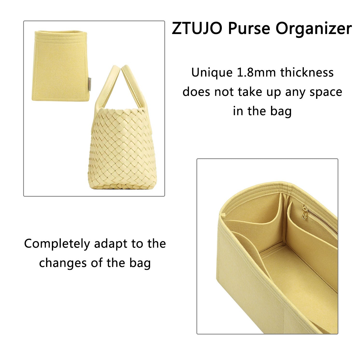 INNERBAG Geldbörsen-Organizer für BOTTEGA VENETA BV Cabat Mini / Medium / Large product image 6