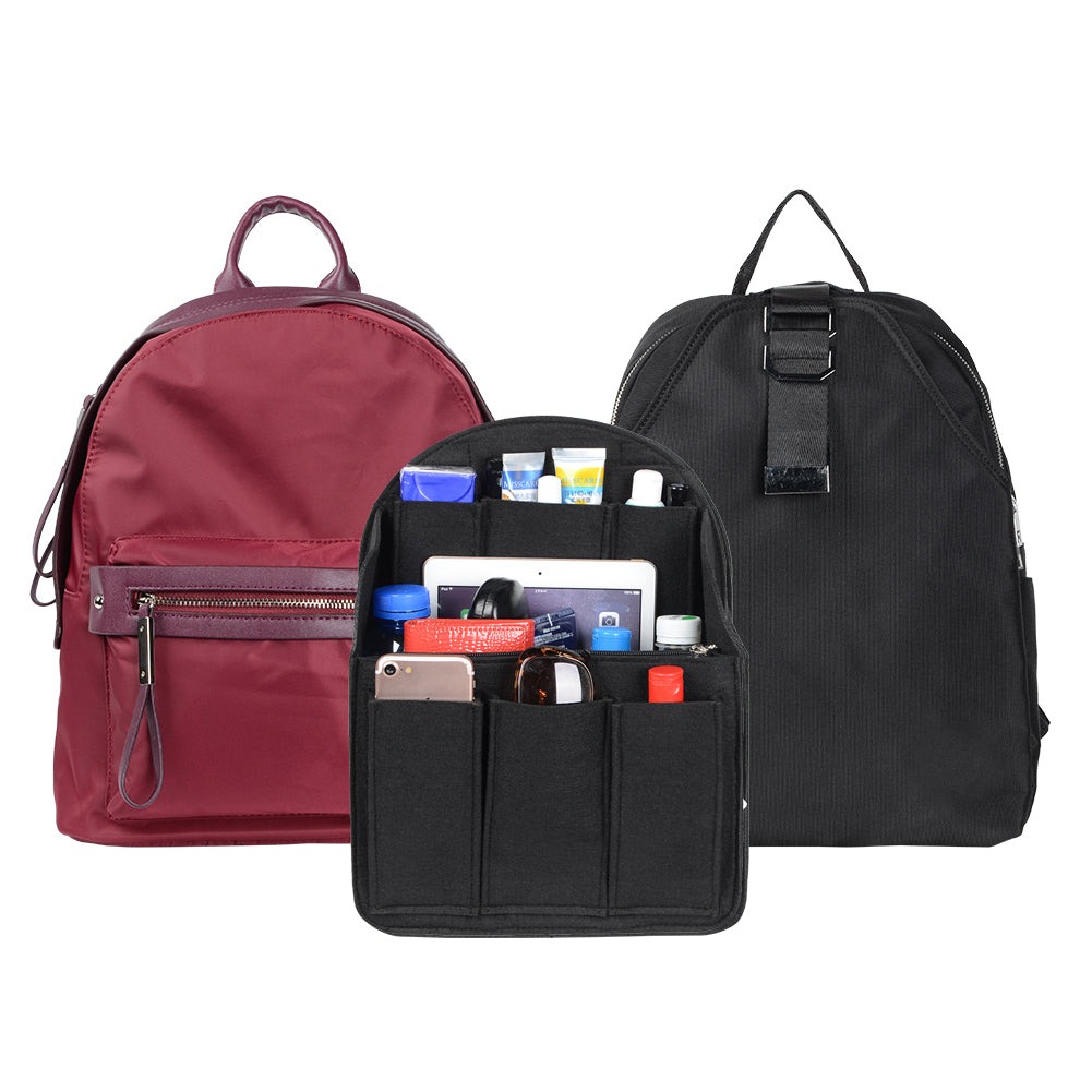Filz-Organizer für Rucksäcke – Passend für runde und eckige Taschen, Beige/Grau/Kaffee/Schwarz detail image 17
