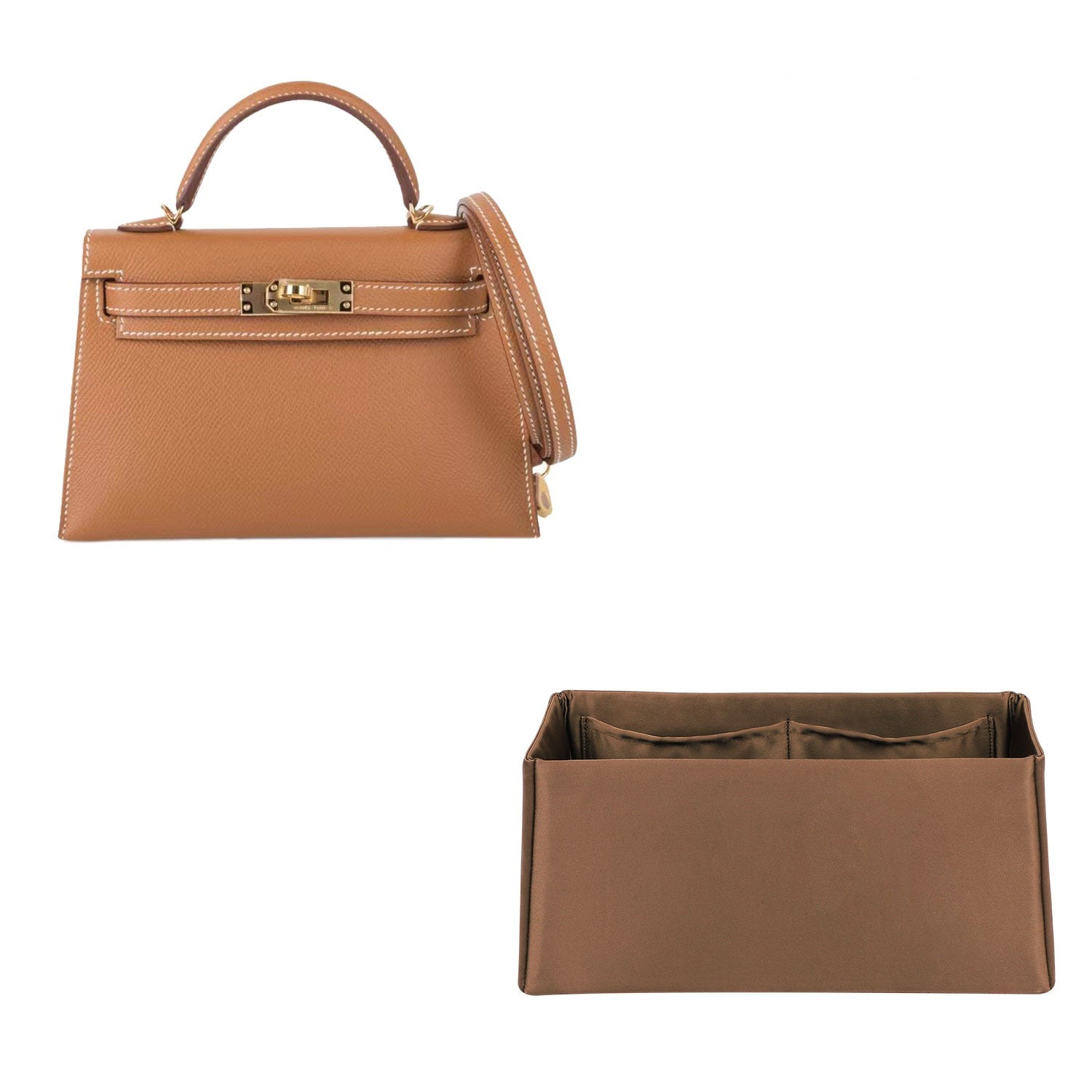 Innenleben für Hermes Pochette / Kelly Mini II – Silks & Satins, 4 Fächer product image 10