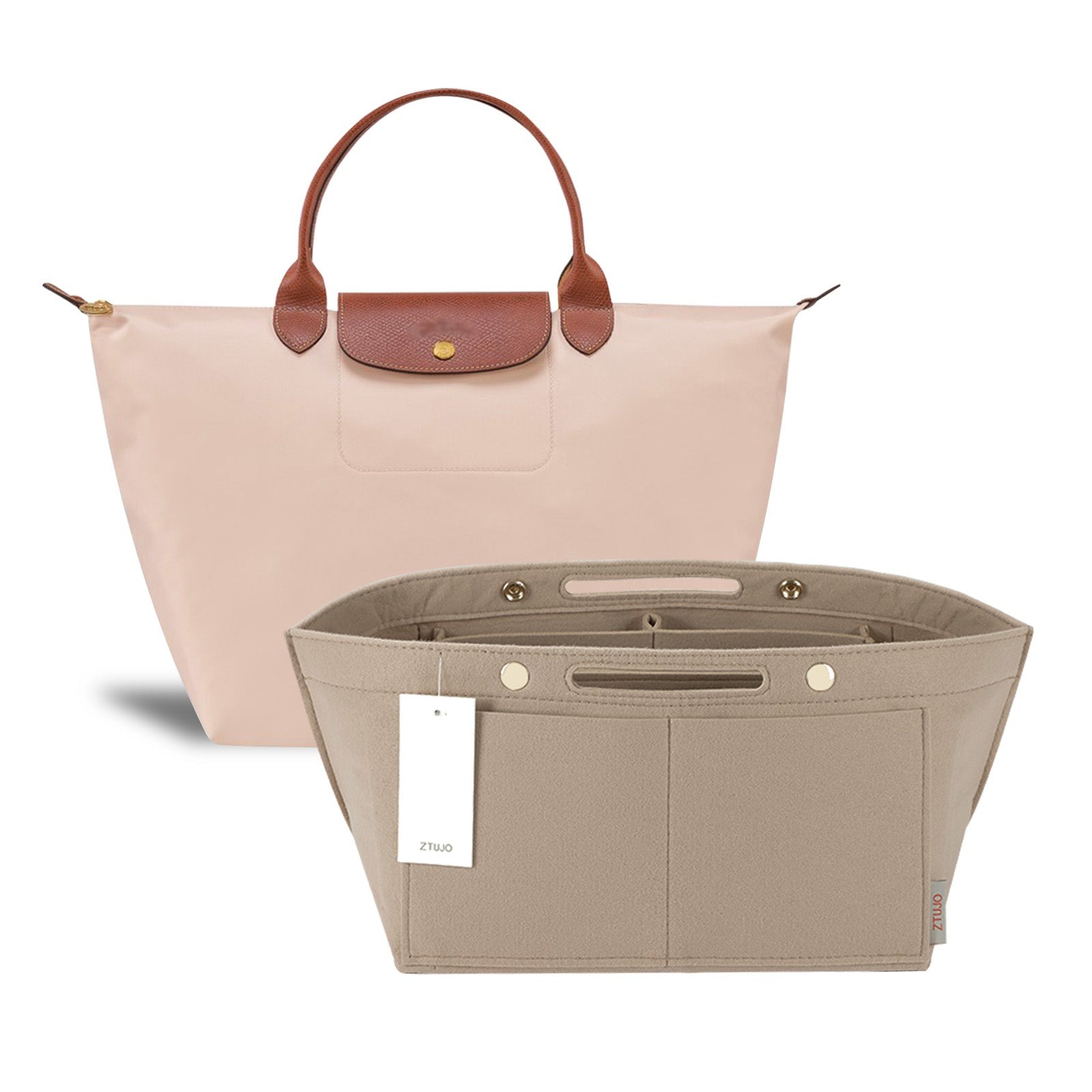 Einsatz für Handtaschen-Organizer für Longchamp Le Pliage – Passend für Top Handle S/M & Schultertasche S/L detail image 7