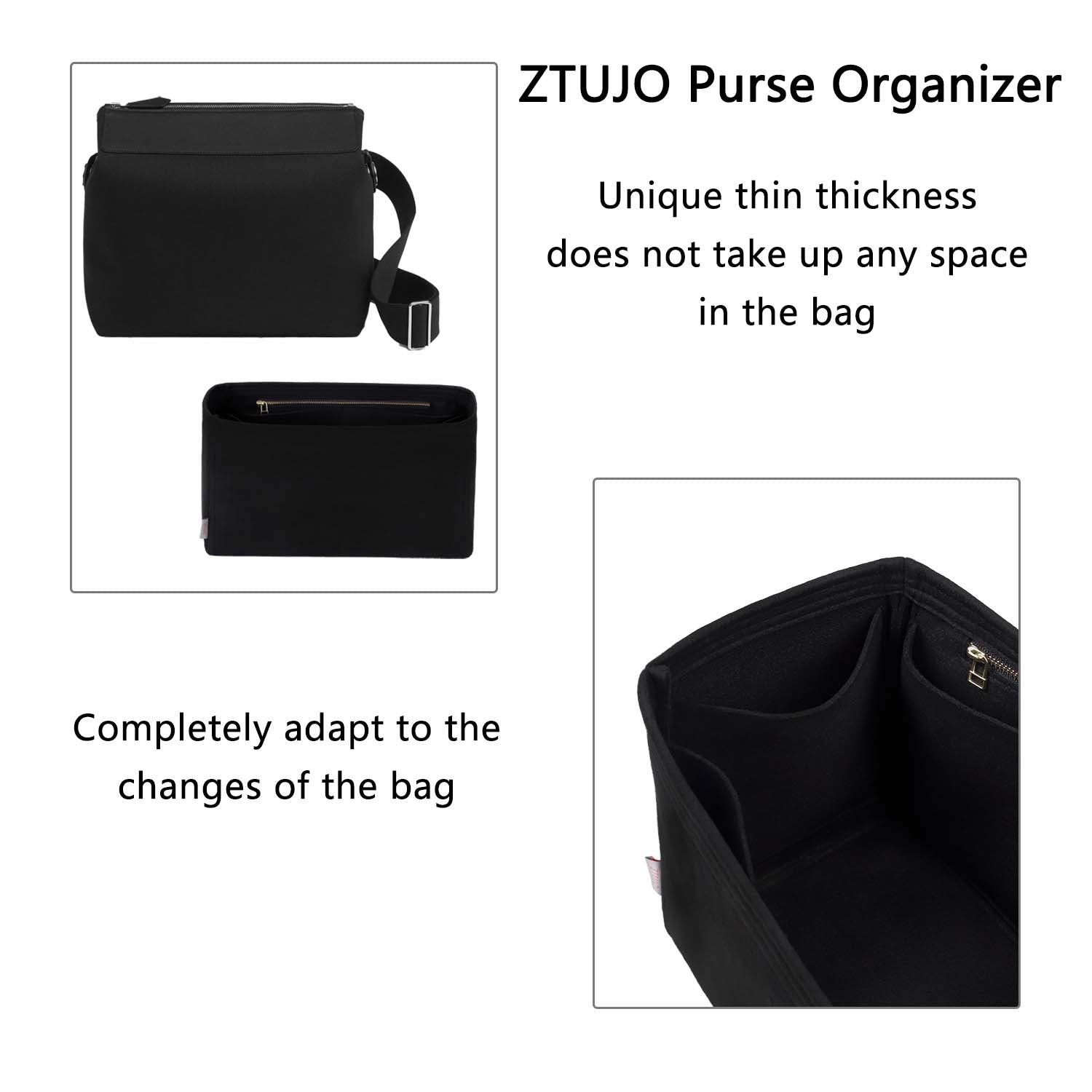Premium Geldbörsen-Organizer für die Hermes R.M.S 12H Tasche – 7 Fächer, YKK-Reißverschluss product image 6
