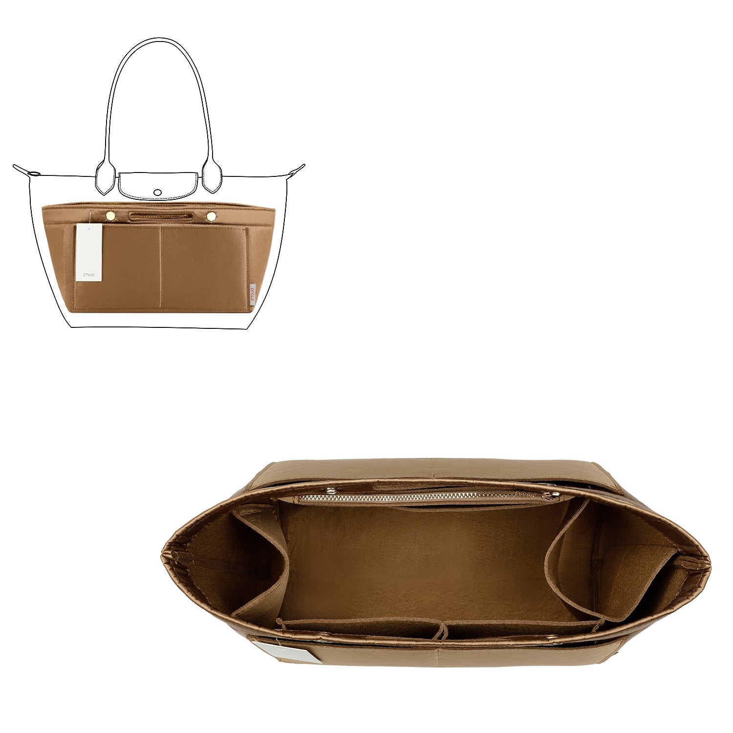 Knödel-Design Handtaschen-Organizer-Einsatz für Handtasche und Tote Bag-Formformer – Passt für Speedy, Neverfull, 6 Größen product image 22