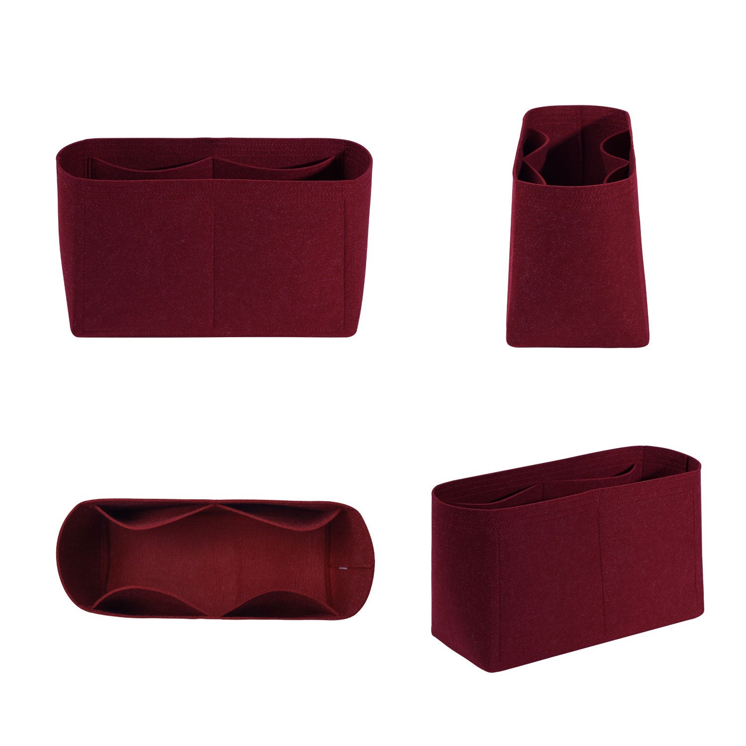Premium Geldbörsen-Organizer für LV Carryall PM / MM – Weinrot oder Sonderfarbe product image 2