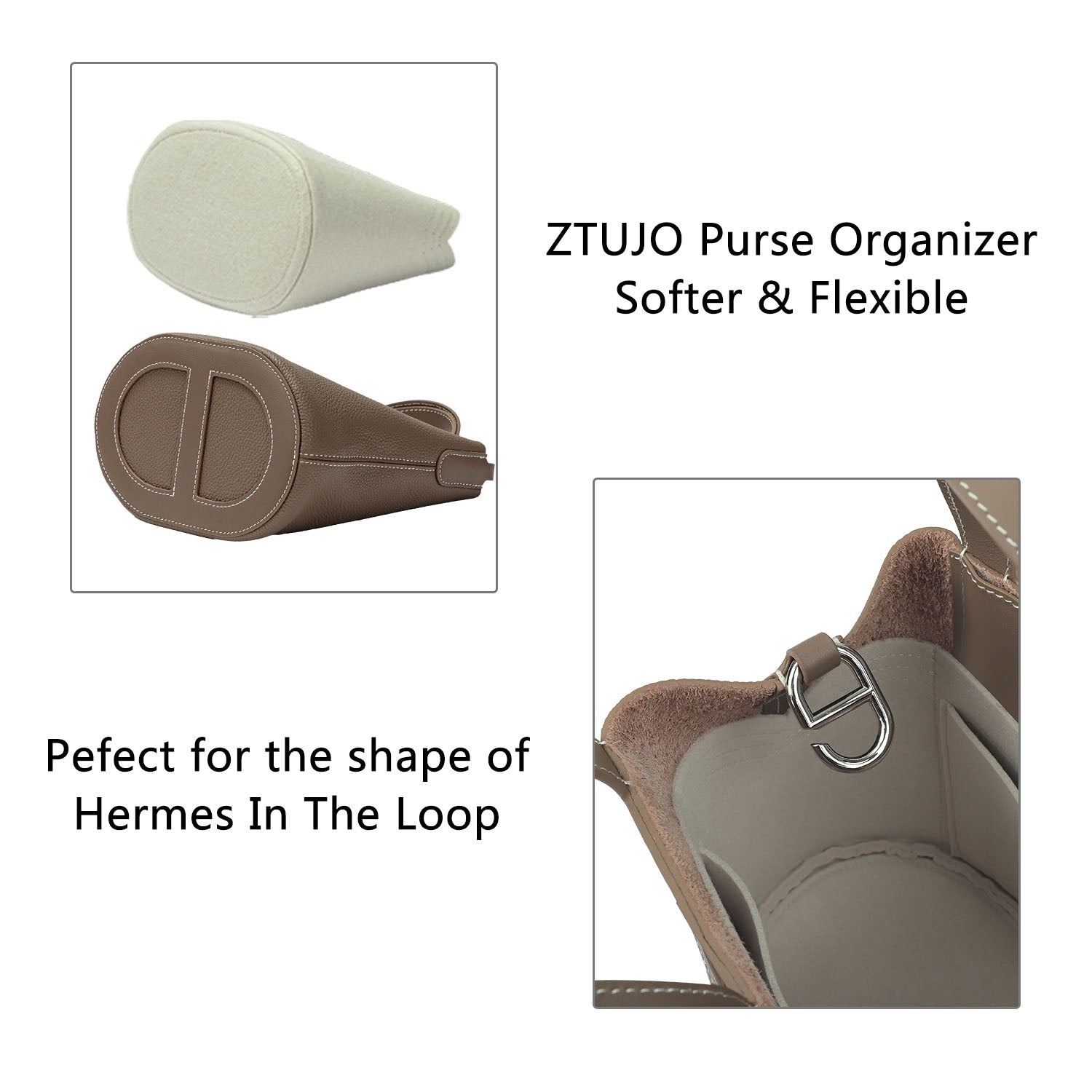 Premium Geldbörsen-Organizer für Hermes In-The-Loop 18 / 23 – 2 Fächer, Filz product image 8