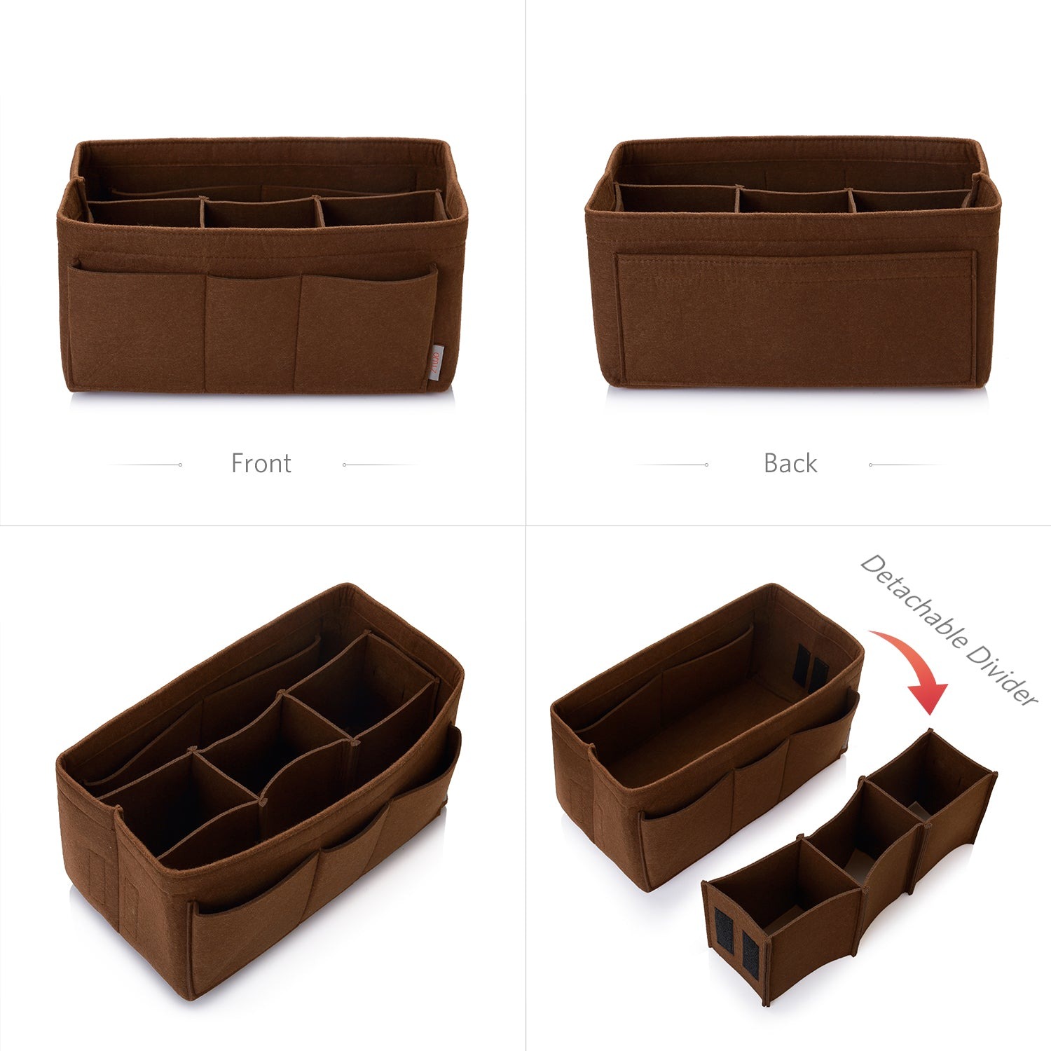 Filzeinlage-Beutelorganizer für Handtasche – Passt für LV Speedy 25 / 30 / 35 / 40, Neverfull MM / GM product image 37