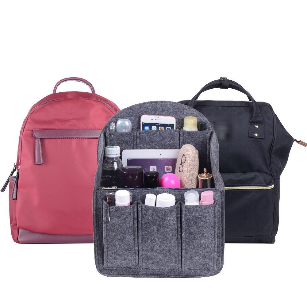 Filz-Organizer für Rucksäcke – Passend für runde und eckige Taschen, Beige/Grau/Kaffee/Schwarz product image 39