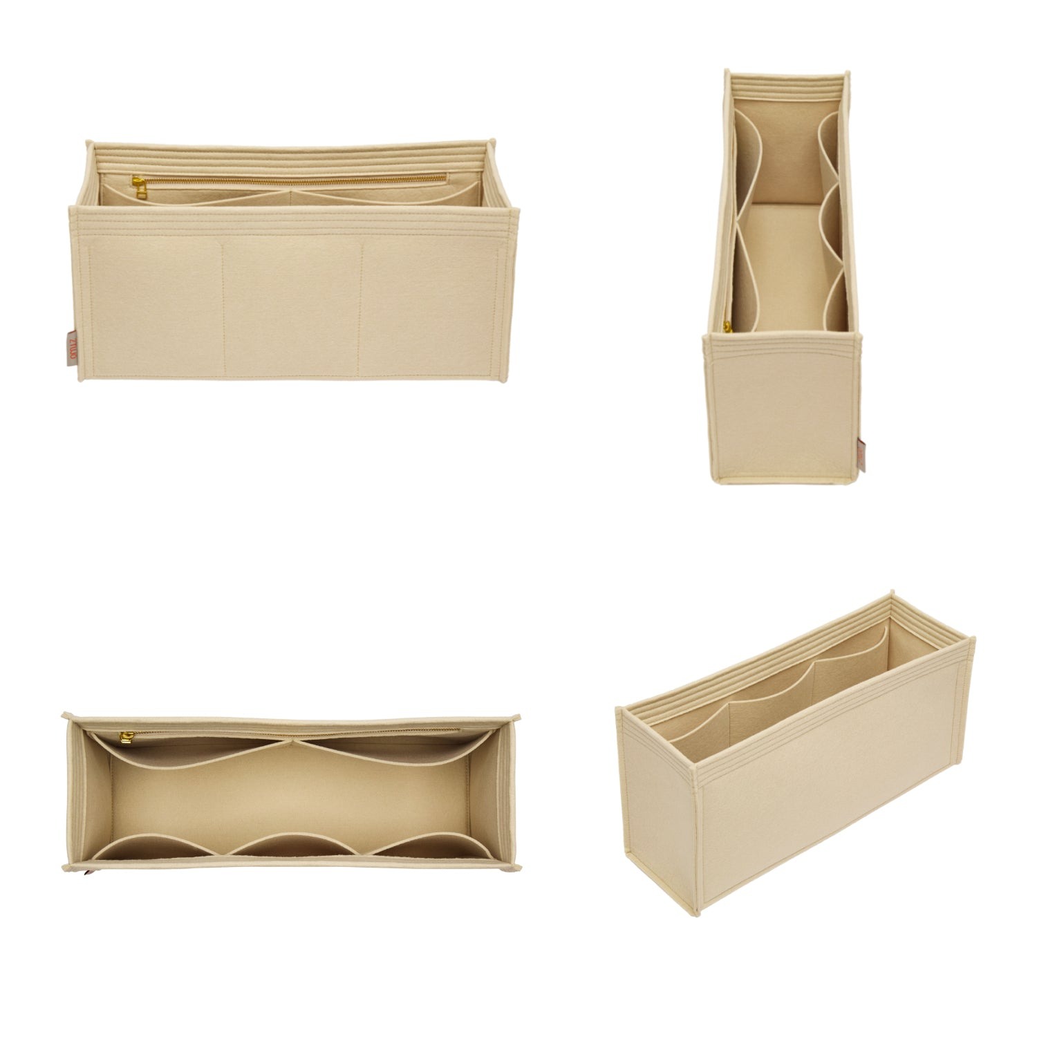Taschenorganizer für Fendi Peekaboo X Tote Medium Perfekt – 6-Fächer Filzeinlage detail image 2