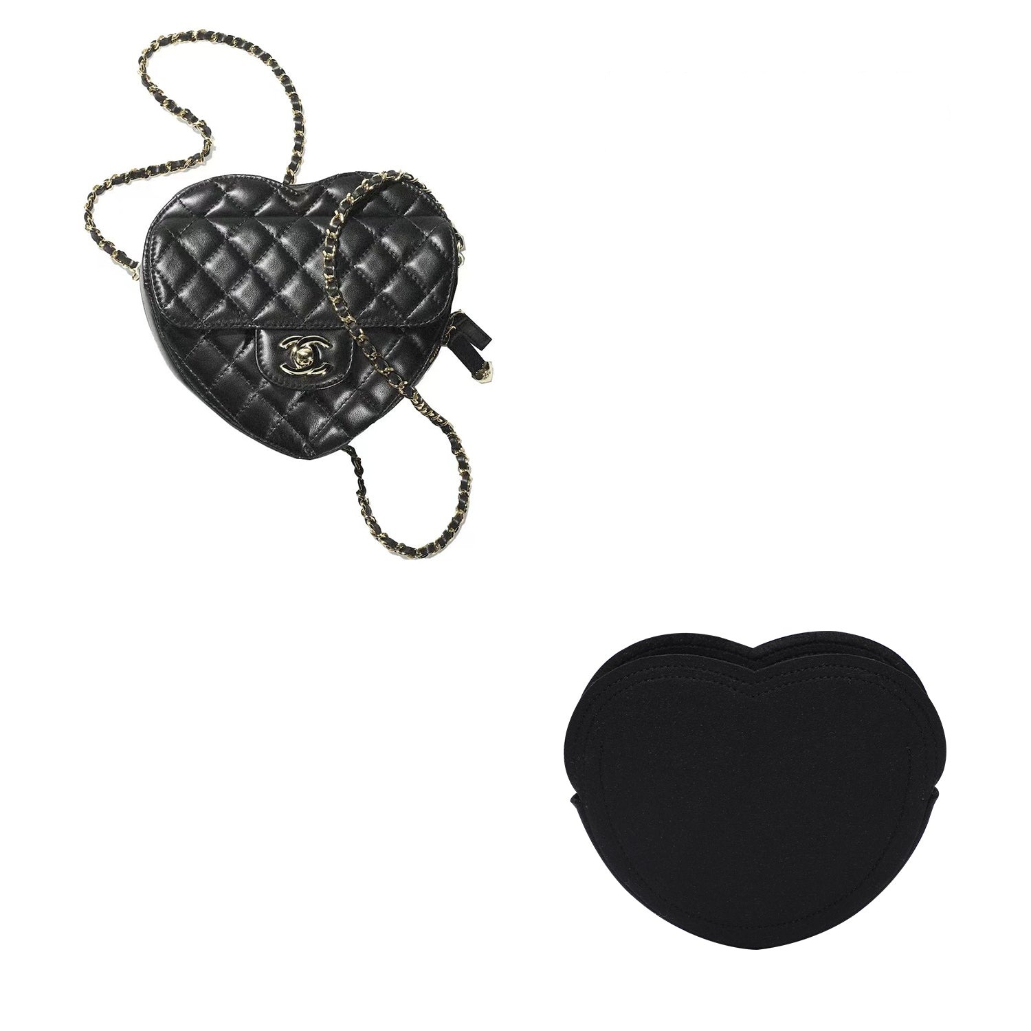 Premium Taschenorganizer für Chanel 22S Heart Bag Mini 11,5 / Small 13 / Large 18
