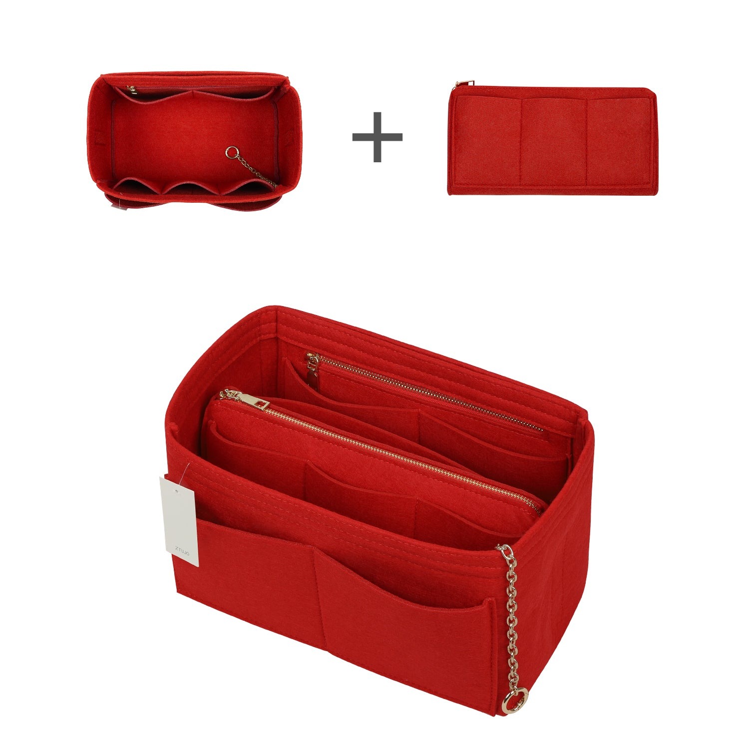 Handtaschen-Organizer aus Filz mit Seitenreißverschluss, herausnehmbare Mittel-Tasche für LV Speedy Neverfull Tote, 5 Größen product image 23