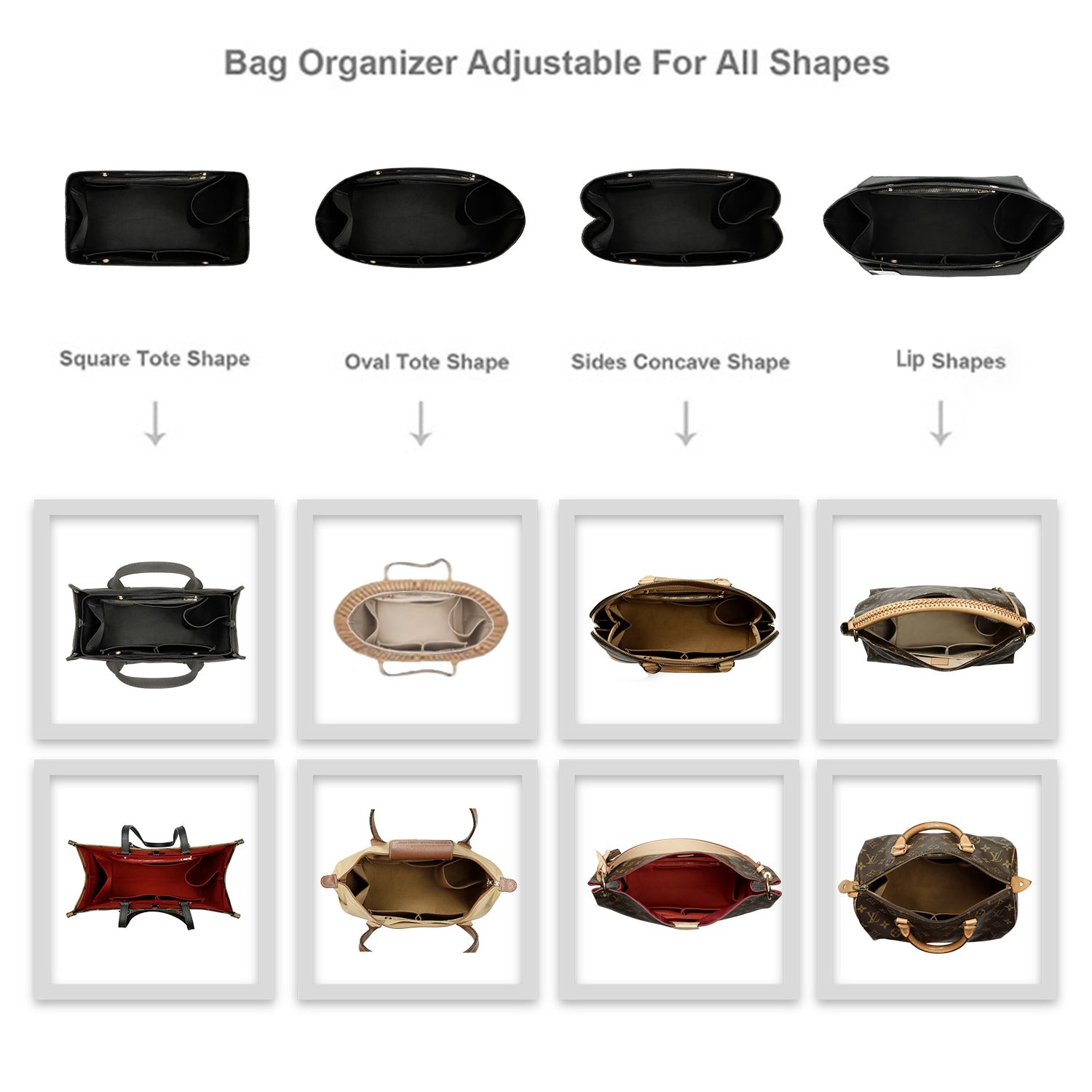 Knödel-Design Handtaschen-Organizer-Einsatz für Handtasche und Tote Bag-Formformer – Passt für Speedy, Neverfull, 6 Größen product image 12