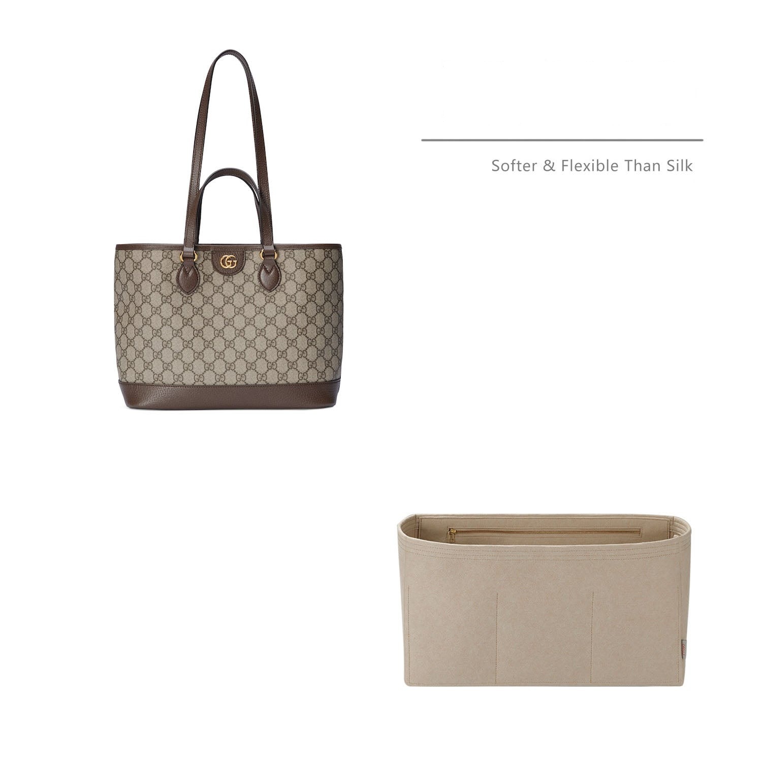 Premium Handtaschen-Organizer für Gucci Ophidia Tote Mini / Small / Medium / Large / X-Large product image 2