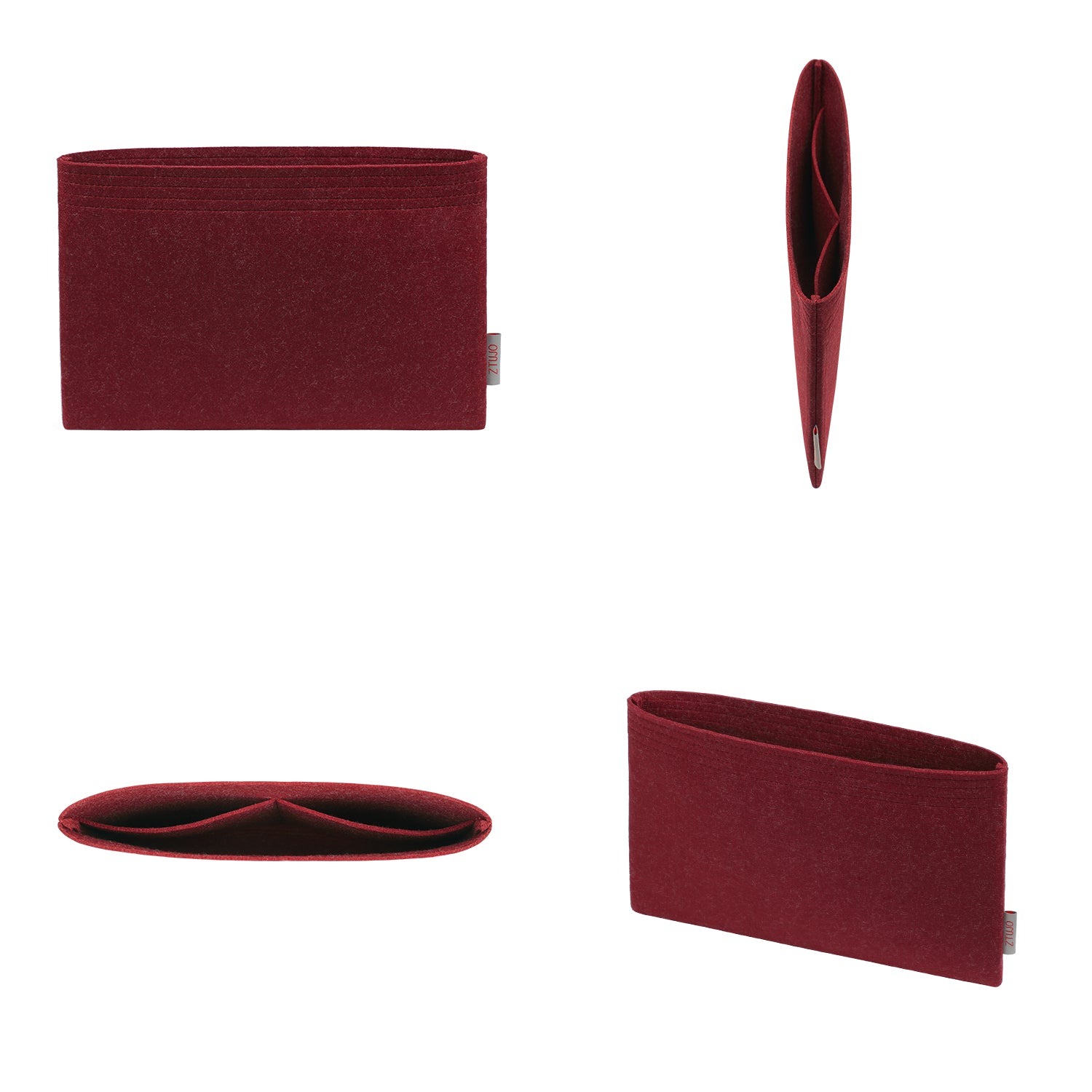 Premium Geldbörsen-Organizer für Chanel Classic Pouch 20 / 27 / 35 – Bordeaux oder Sonderfarbe product image 3