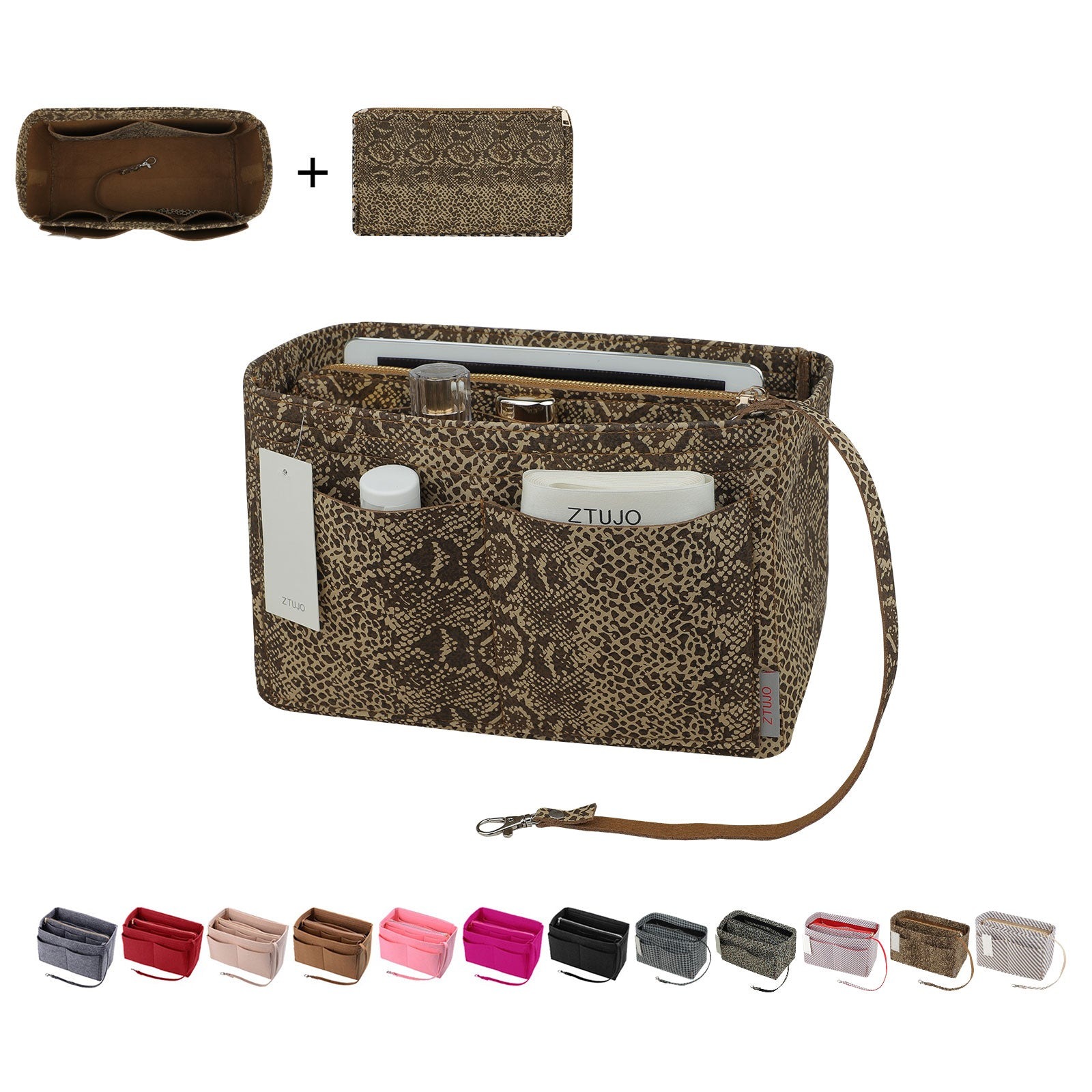 Taschenorganizer für LV Speedy Neverfull Tote – 6 Größen, Filz-Tascheneinsatz mit Reißverschluss product image 103