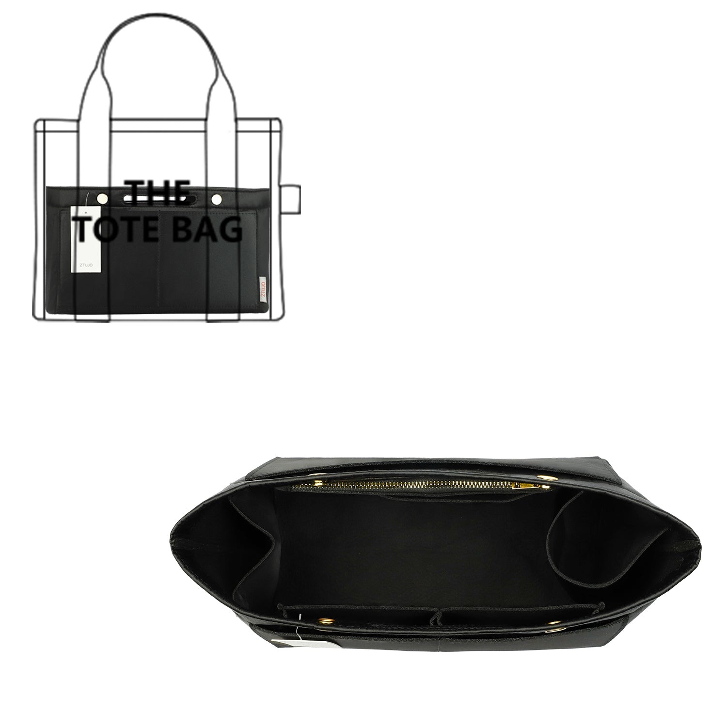 Knödel-Design Handtaschen-Organizer-Einsatz für Handtasche und Tote Bag-Formformer – Passt für Speedy, Neverfull, 6 Größen product image 8