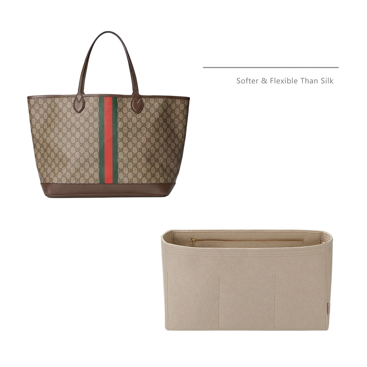 Premium Handtaschen-Organizer für Gucci Ophidia Tote Mini / Small / Medium / Large / X-Large product image 4