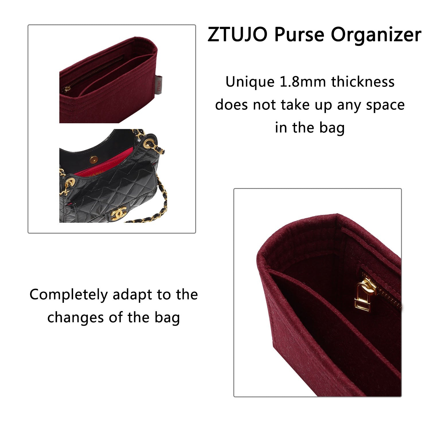 Premium-Taschenorganizer für die Chanel 23C/23P Cruise Hobo Bag Small / Medium product image 6