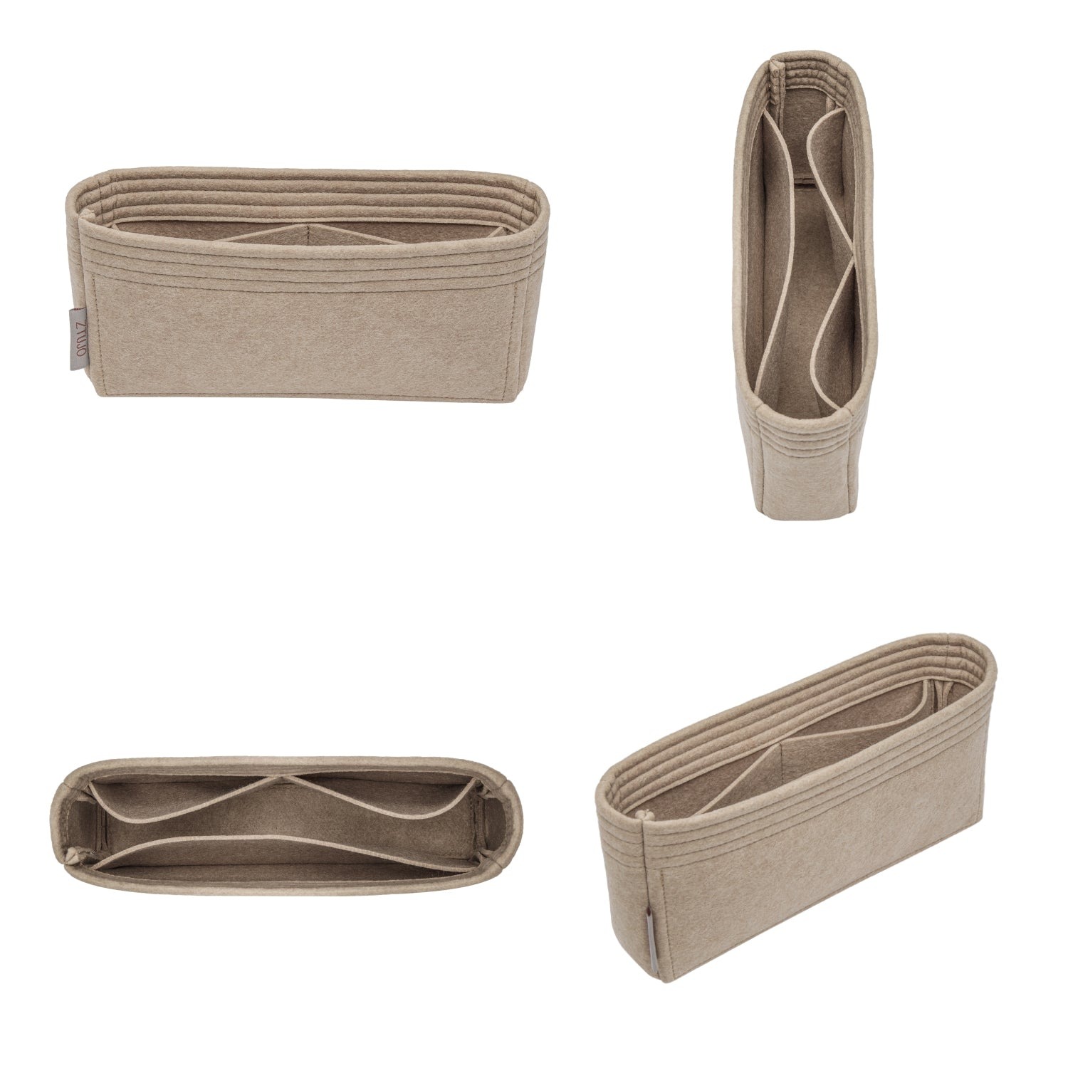 Einsatz für Gu*ci 1955 Horsebit – Premium-Filzeinlage für Taschen, 3 Fächer product image 2