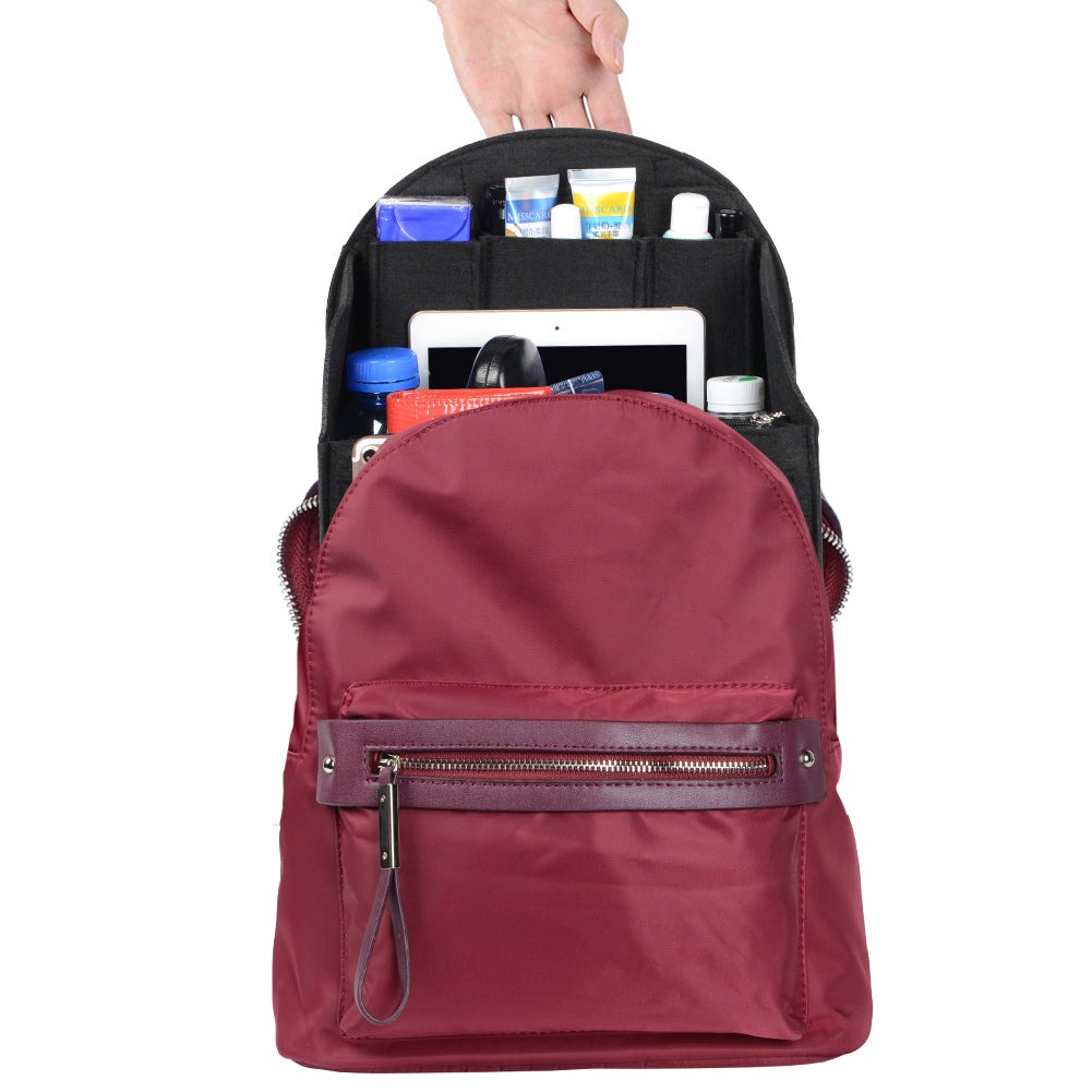 Filz-Organizer für Rucksäcke – Passend für runde und eckige Taschen, Beige/Grau/Kaffee/Schwarz detail image 16