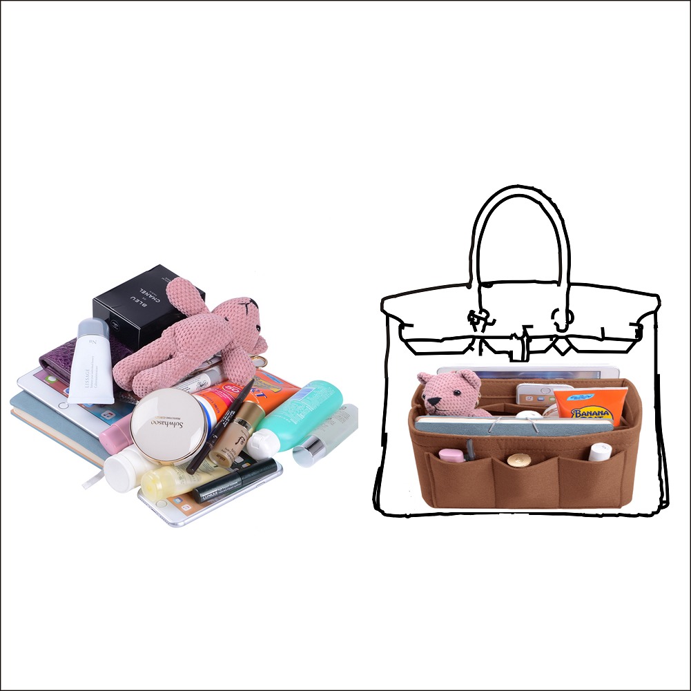 Organizer für Handtaschen mit eingenähtem Boden für Hermes Birkin 30/35 product image 29