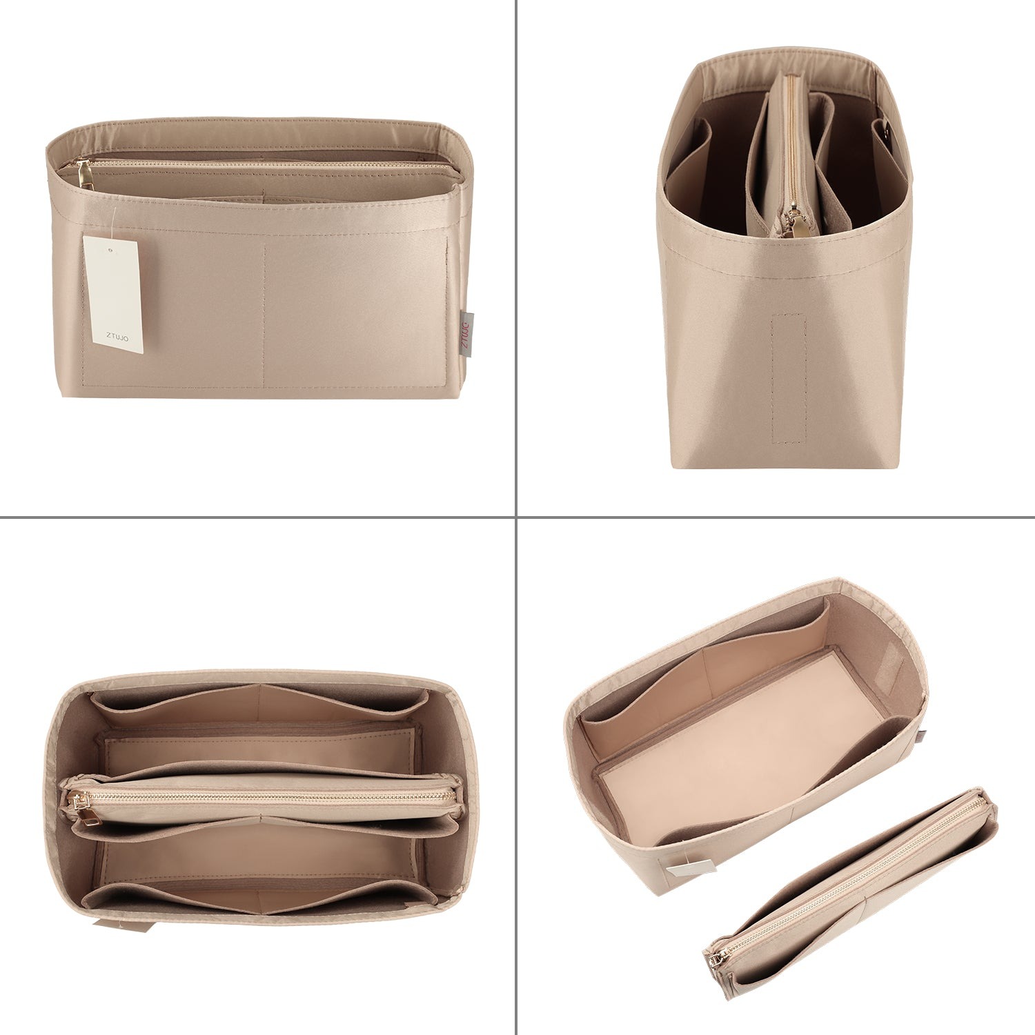 Silky Beutel-Organizer-Einsatz für Speedy, Neverfull, ONTHEGO Tote und mehr – 8 Fächer, 7 Größen product image 3