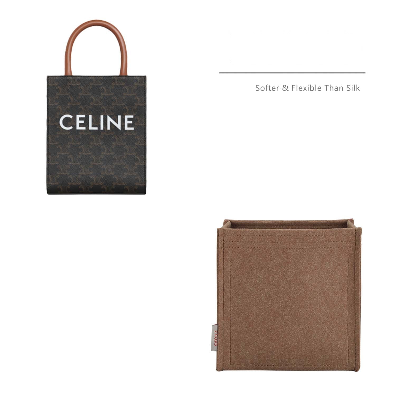 Premium Handtaschen-Organizer für Celine Vertical Cabas Mini / Small – Hellbraun oder Sonderanfertigung