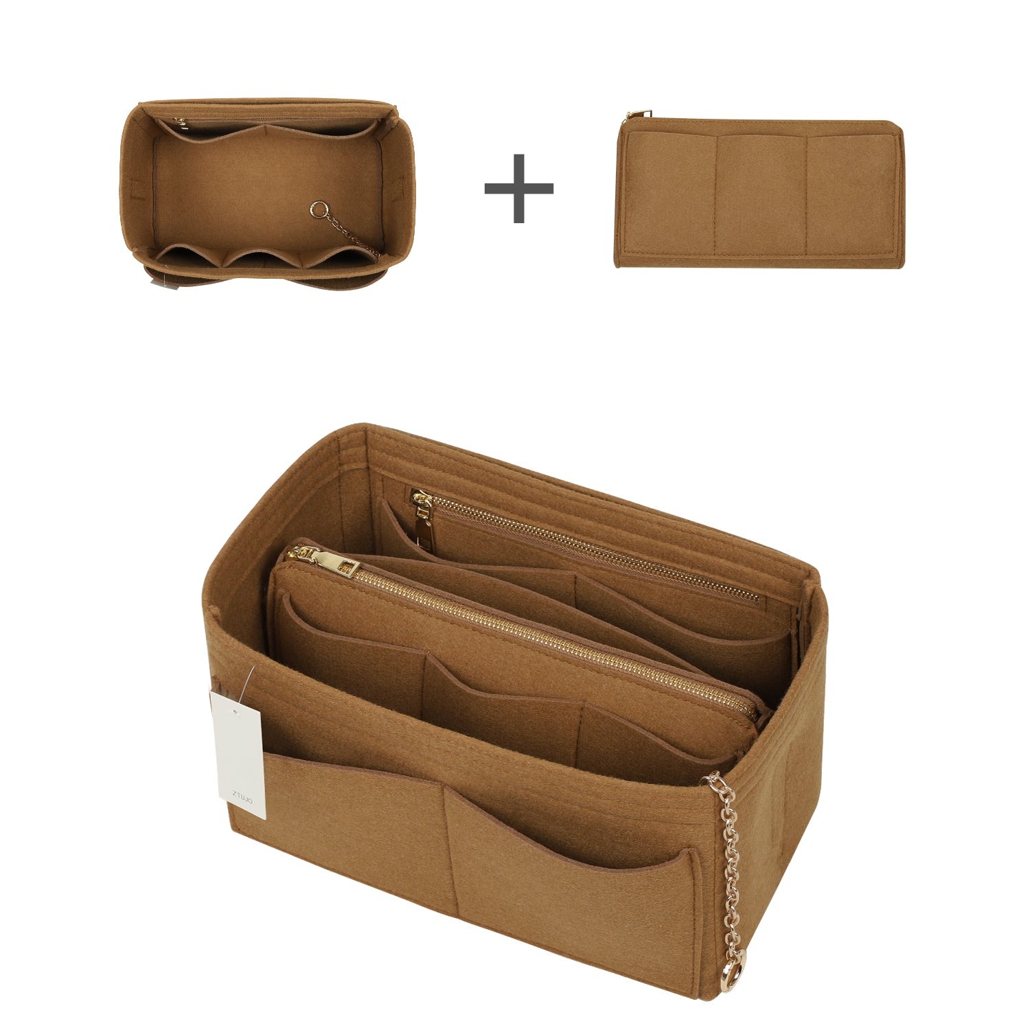 Handtaschen-Organizer aus Filz mit Seitenreißverschluss, herausnehmbare Mittel-Tasche für LV Speedy Neverfull Tote, 5 Größen product image 30