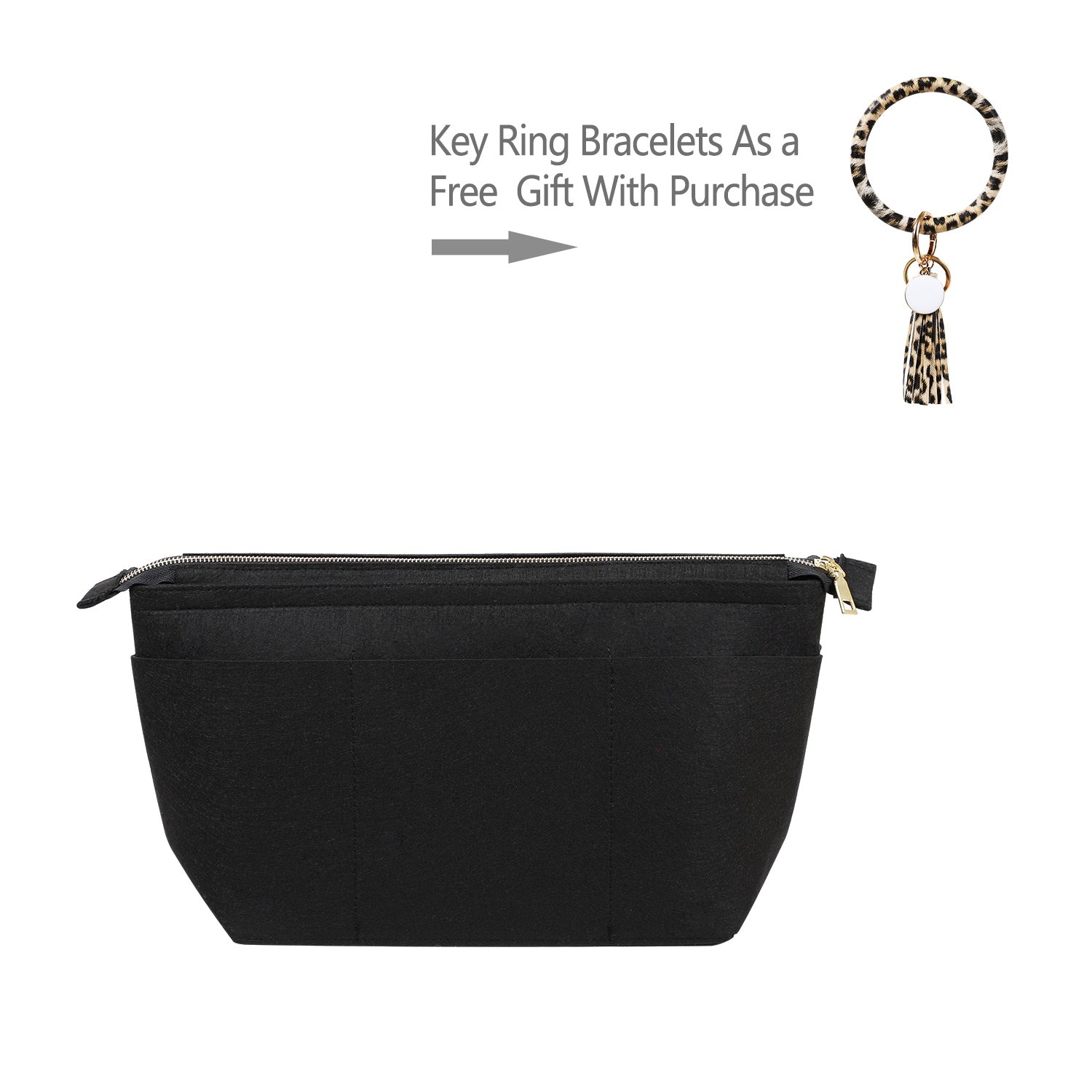 Filz-Handtaschenorganizer mit Schlüsselring-Armbändern für LV Speedy Neverfull Tote product image 26