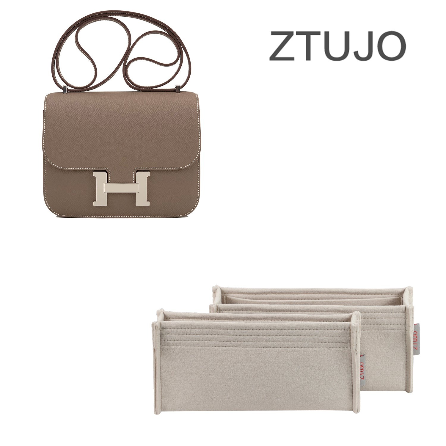 Einsatz für Hermes Constance Mini 18 / 24 – Premium-Filzeinlage