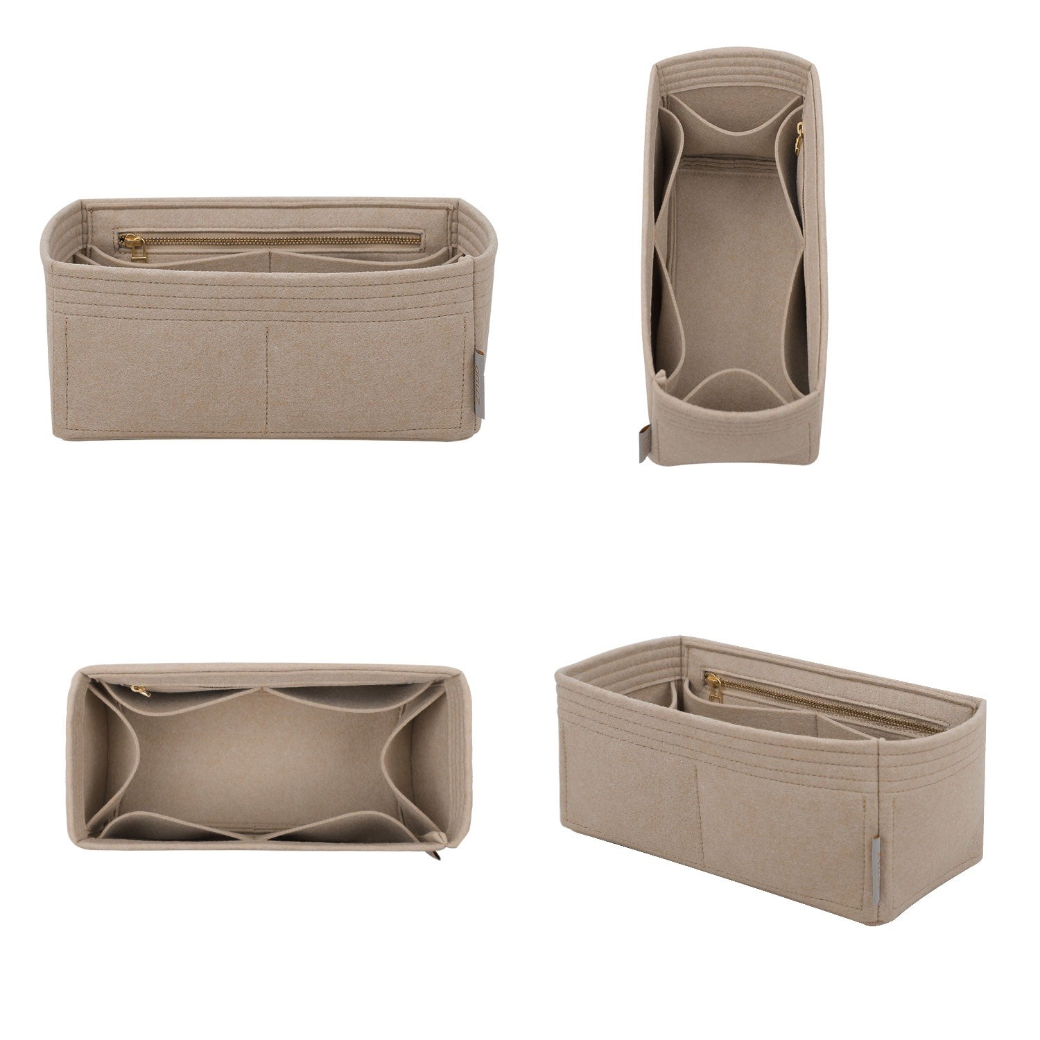 Premium Geldbörsen-Organizer für LV Nice Nano / Mini / BB – 7 Fächer, YKK-Reißverschlüsse product image 2