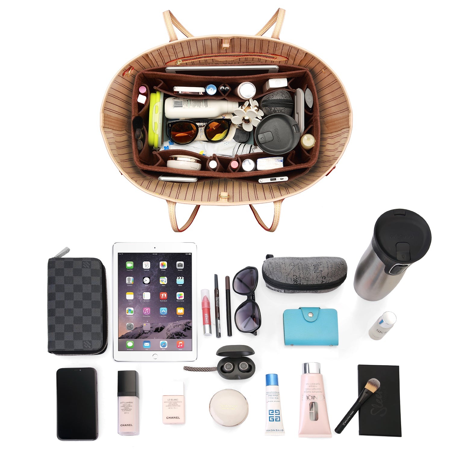 Filz Handtaschen-Organizer – Extra Large (passt für Speedy 40 / Neverfull GM) product image 39