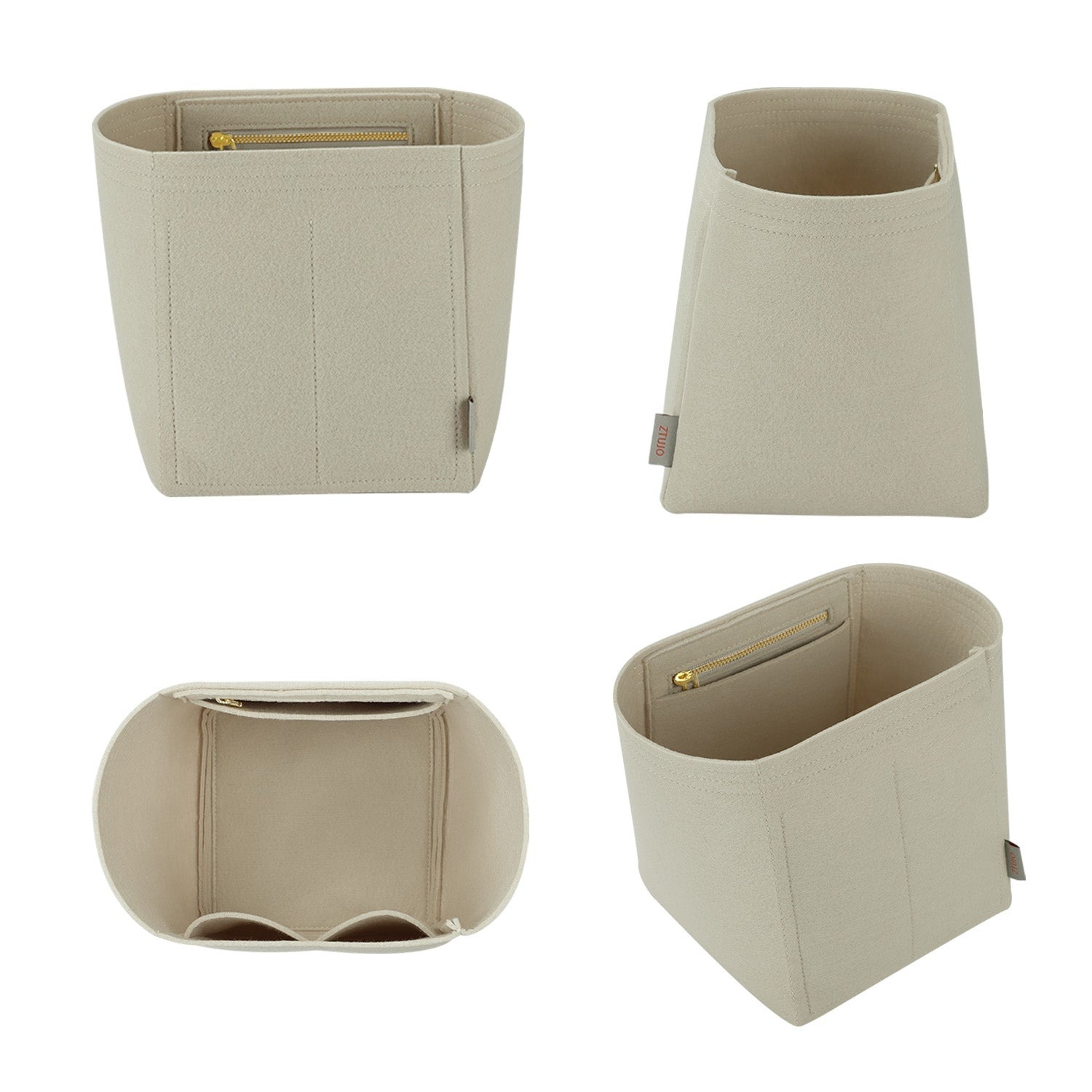 Taschenorganizer für Loro Piana LP Bale Micro / Small / Large – 4 Fächer, YKK-Reißverschluss product image 2
