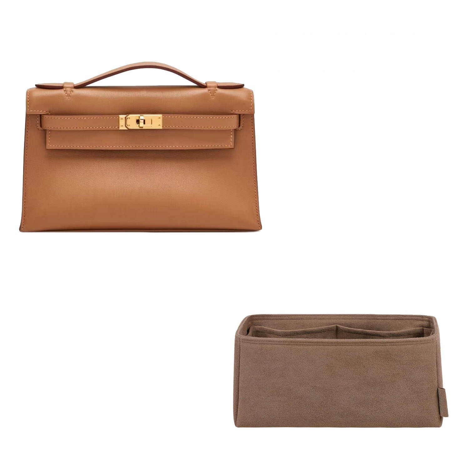 Organizer für Hermès Pochette / Kelly Mini II – Premium-Material in Fahrzeugqualität, 4 Fächer product image 9