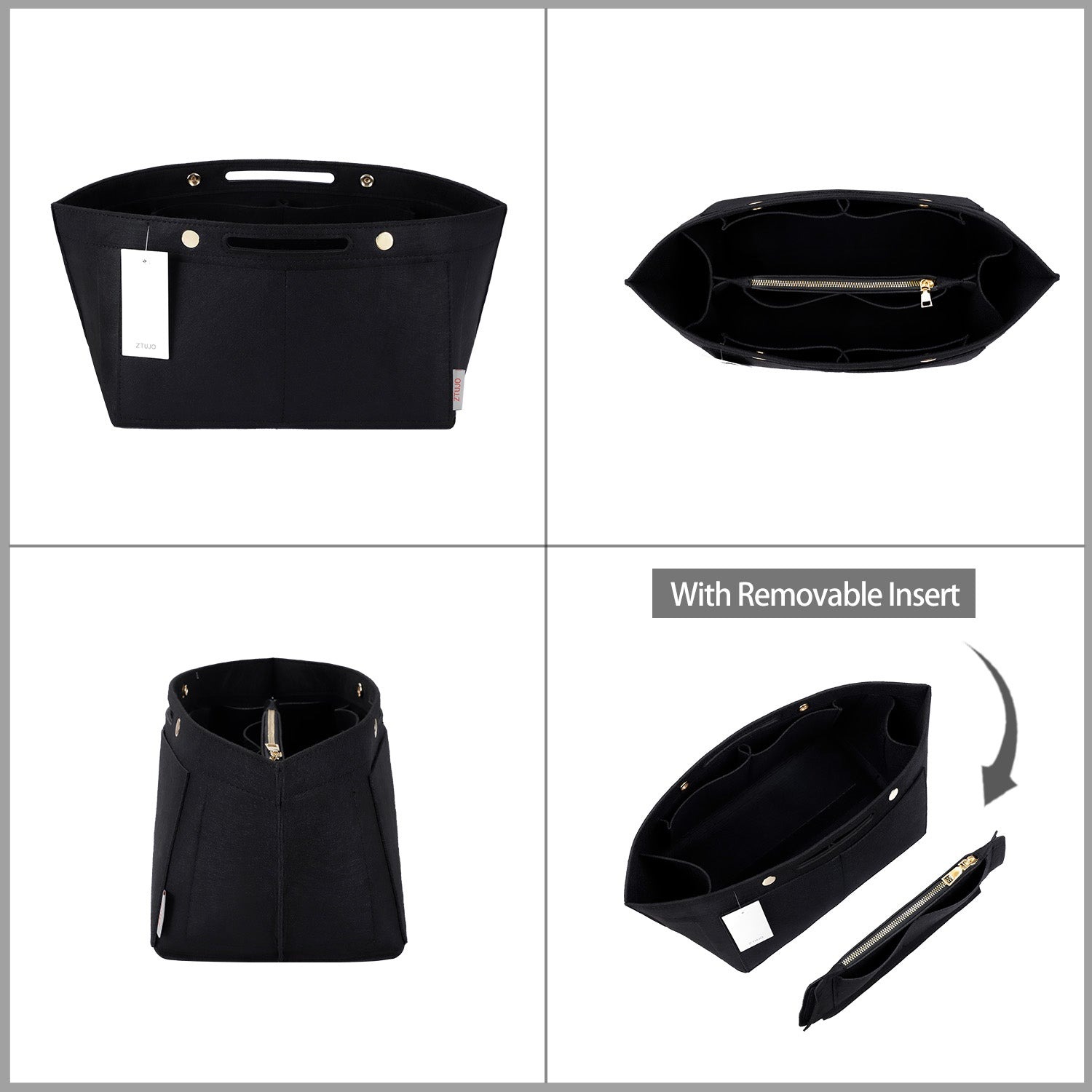Einsatz für Handtaschen-Organizer für Longchamp Le Pliage – Passend für Top Handle S/M & Schultertasche S/L detail image 14
