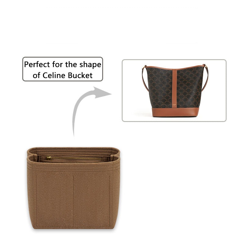 Premium Geldbörsen-Organizer für Celine Bucket Small / Medium – Hellbraun oder Individualfarbe product image 5