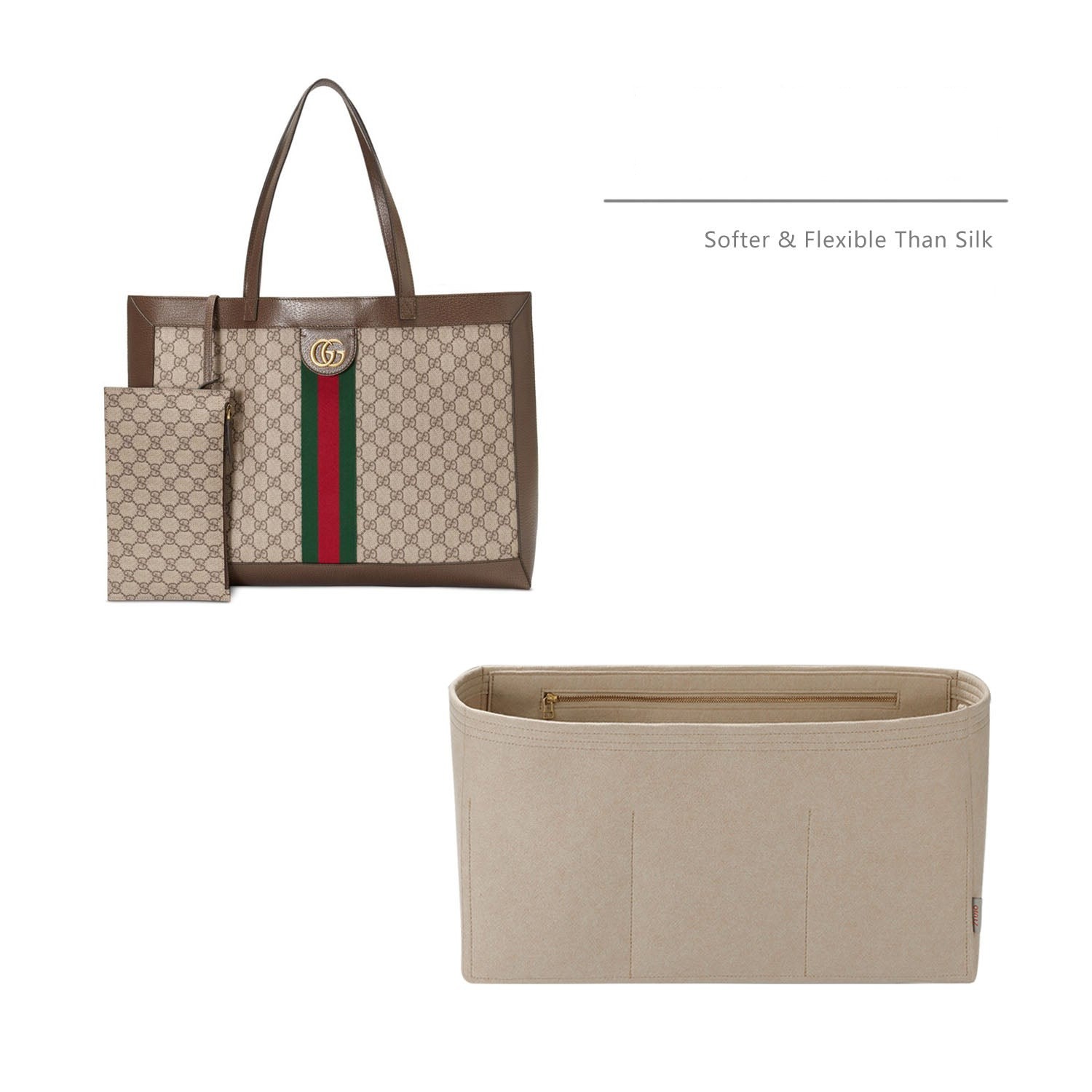 Premium Handtaschen-Organizer für Gucci Ophidia Tote Mini / Small / Medium / Large / X-Large product image 5