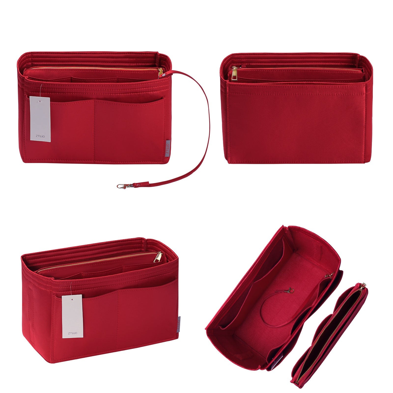 Taschenorganizer für LV Speedy Neverfull Tote – 6 Größen, Filz-Tascheneinsatz mit Reißverschluss product image 133