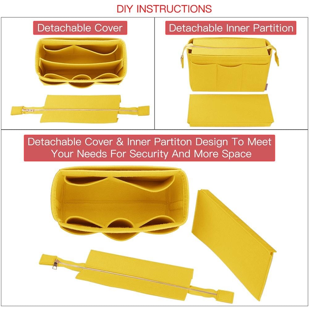 Organizer für Handtaschen mit abnehmbarem Reißverschlussdeckel für St. Louis PM und GM – Filzeinlage mit 9 Fächern product image 26