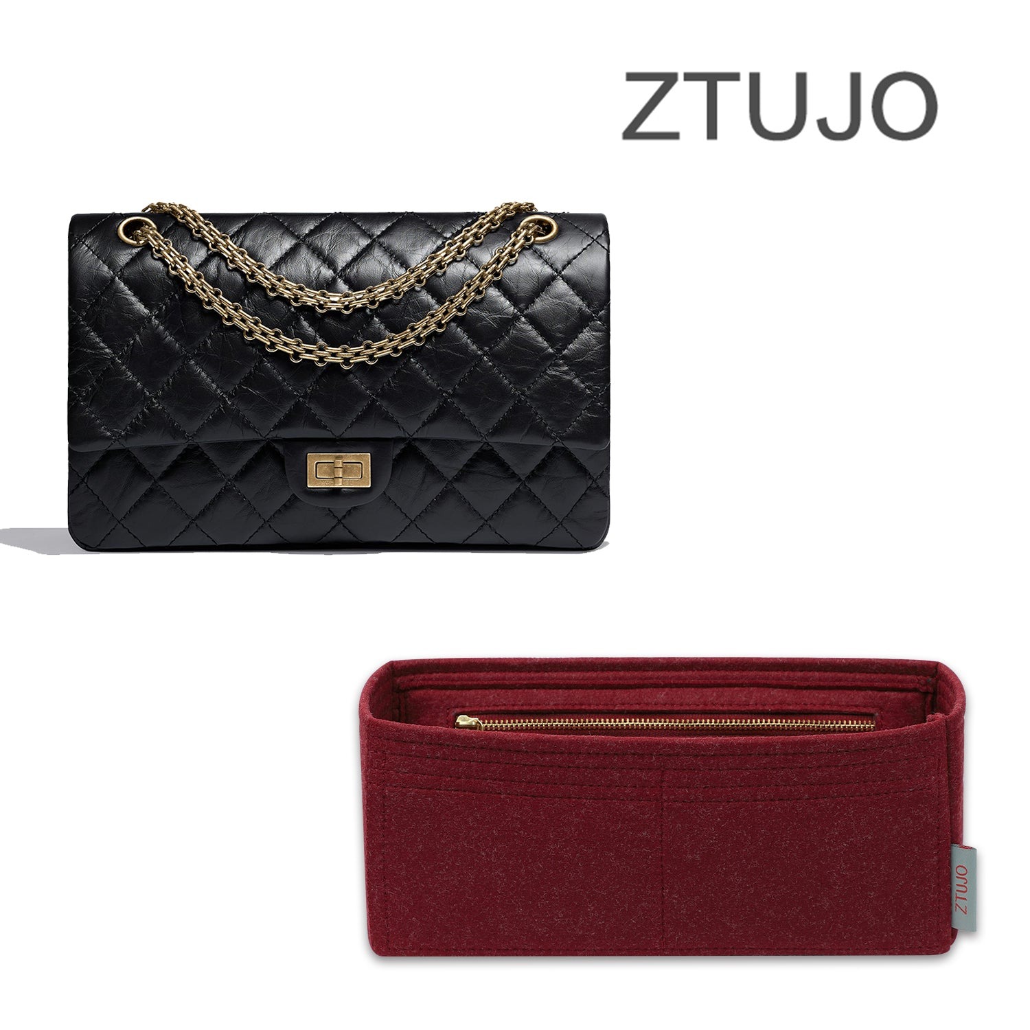 Premium Handtaschen-Organizer für Chanel 2.55 Mini / Small / Medium / Large