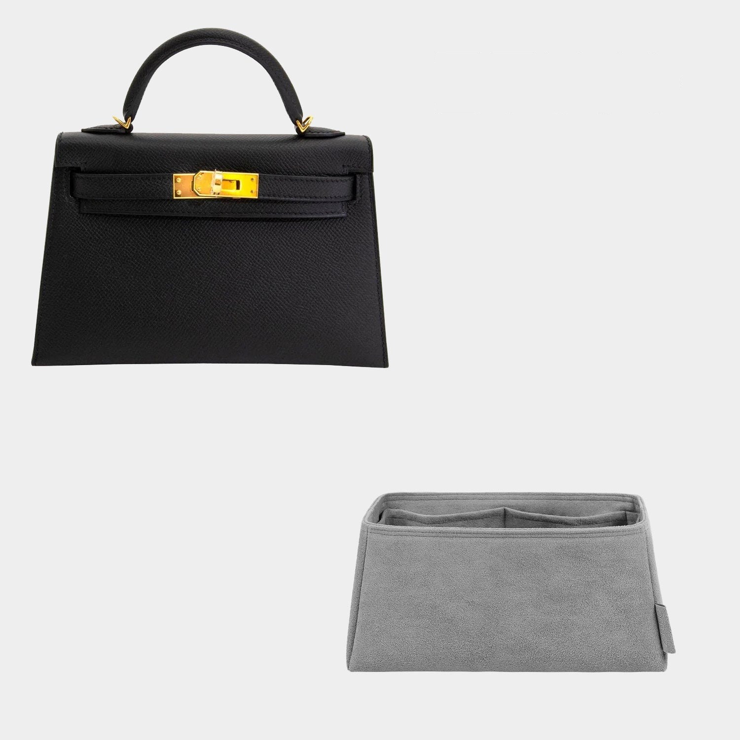 Organizer für Hermès Pochette / Kelly Mini II – Premium-Material in Fahrzeugqualität, 4 Fächer product image 7