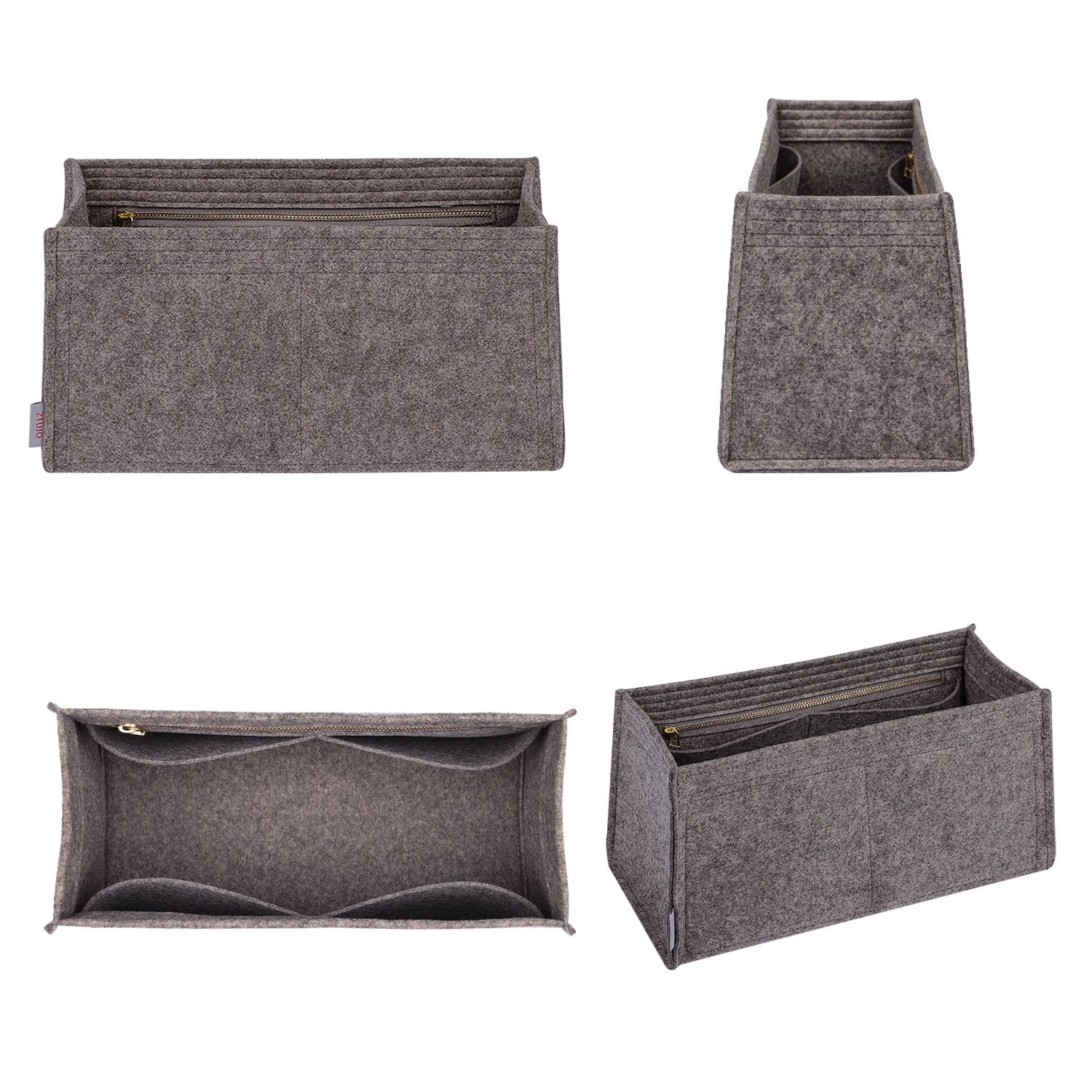 Handtaschen-Organizer für Hermes Birkin 25 / 30 / 35 / 40 – 5-taschendiger Filzeinsatz product image 2