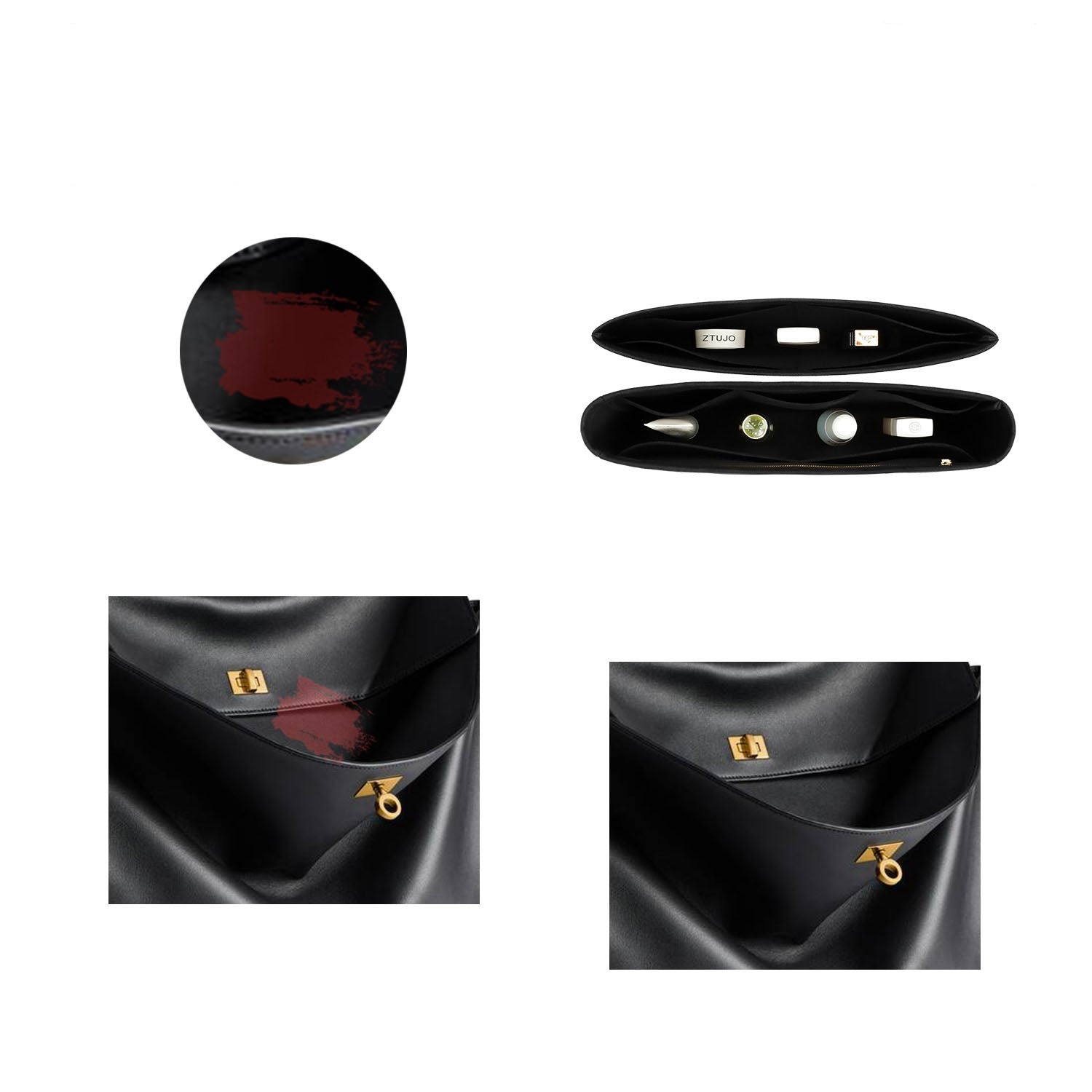 Einsatz für Balenciaga Rodeo Small / Medium / Large – Premium-Filzeinlage product image 4