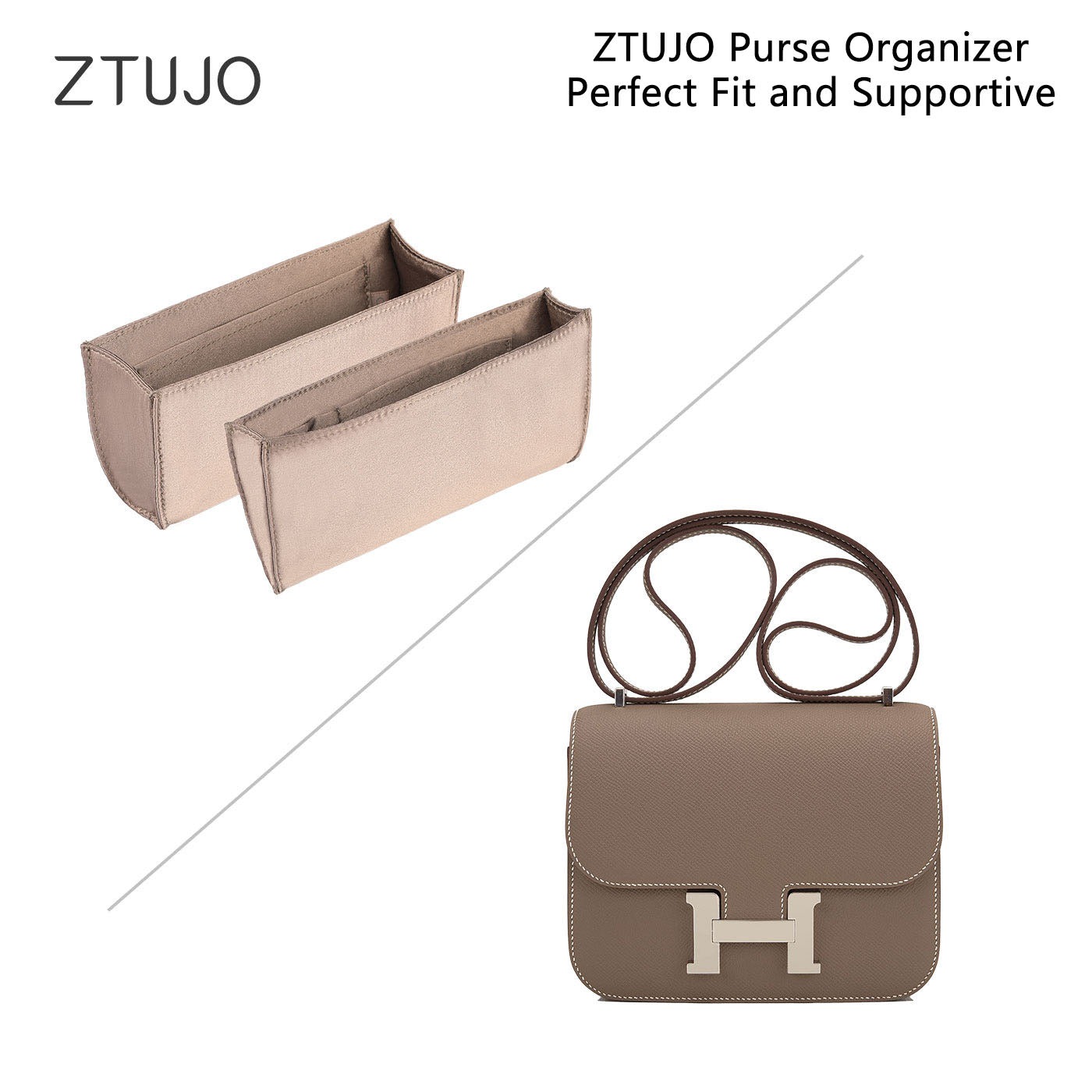 INNERBAG Seiden- und Satin-Taschenorganizer für Hermes Constance Mini 18 / 24 product image 5