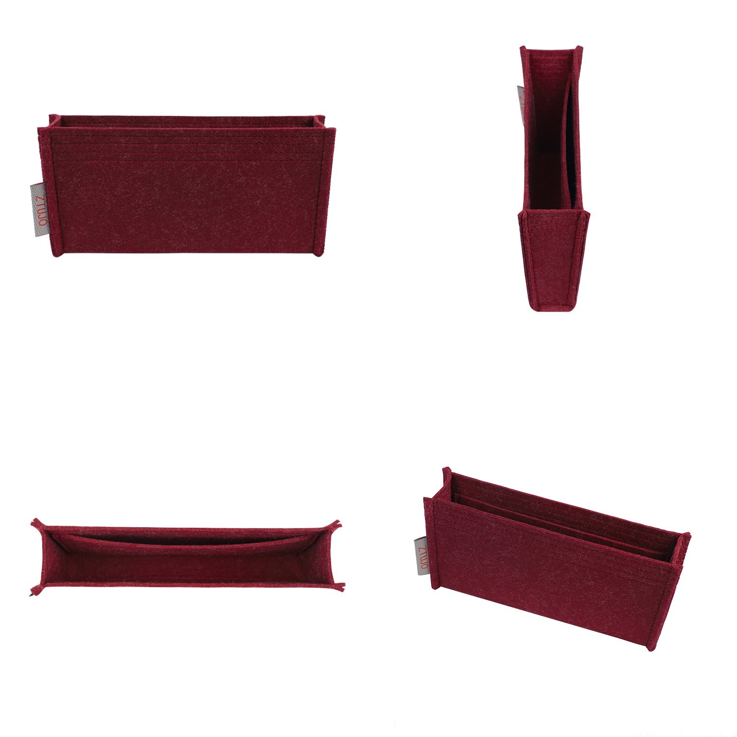Premium Handtaschen-Organizer für Chanel Classic Wallet On Chain WOC – Bordeaux oder individuell product image 2