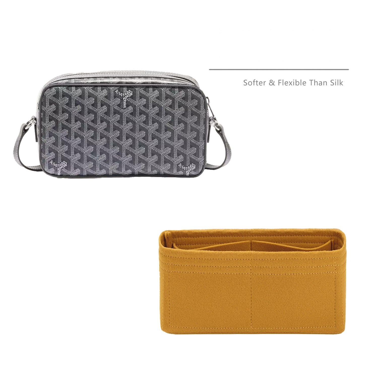 Einsatz für die Goyard Cap Vert – Premium-Filzeinlage mit 4 Fächern