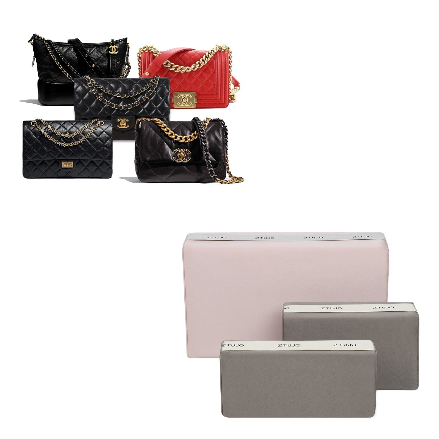 Taschen Kissenformer Einsatz für Chanel Gabrielle / 19 / CF / 2.55 / Boy