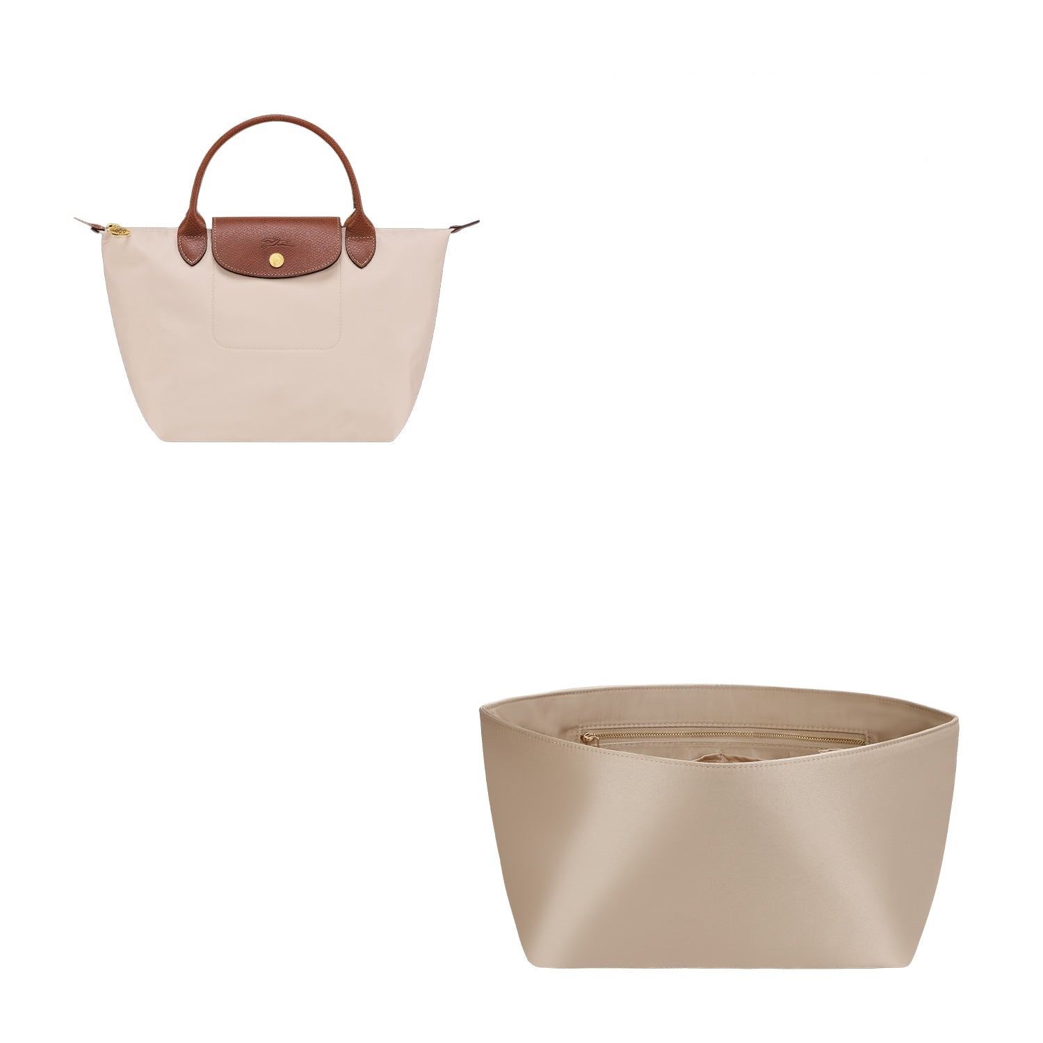 Seidiger Taschenorganizer für Longchamp Le Pliage Mini / Small / Medium / Large product image 3