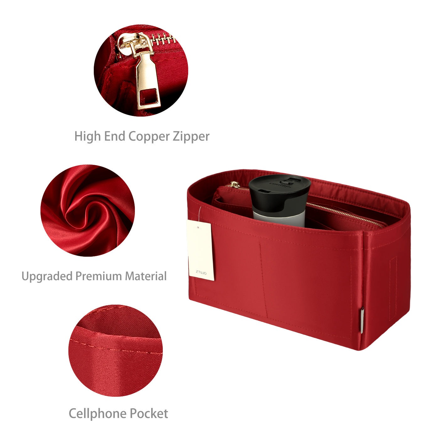 Silky Beutel-Organizer-Einsatz für Speedy, Neverfull, ONTHEGO Tote und mehr – 8 Fächer, 7 Größen product image 18
