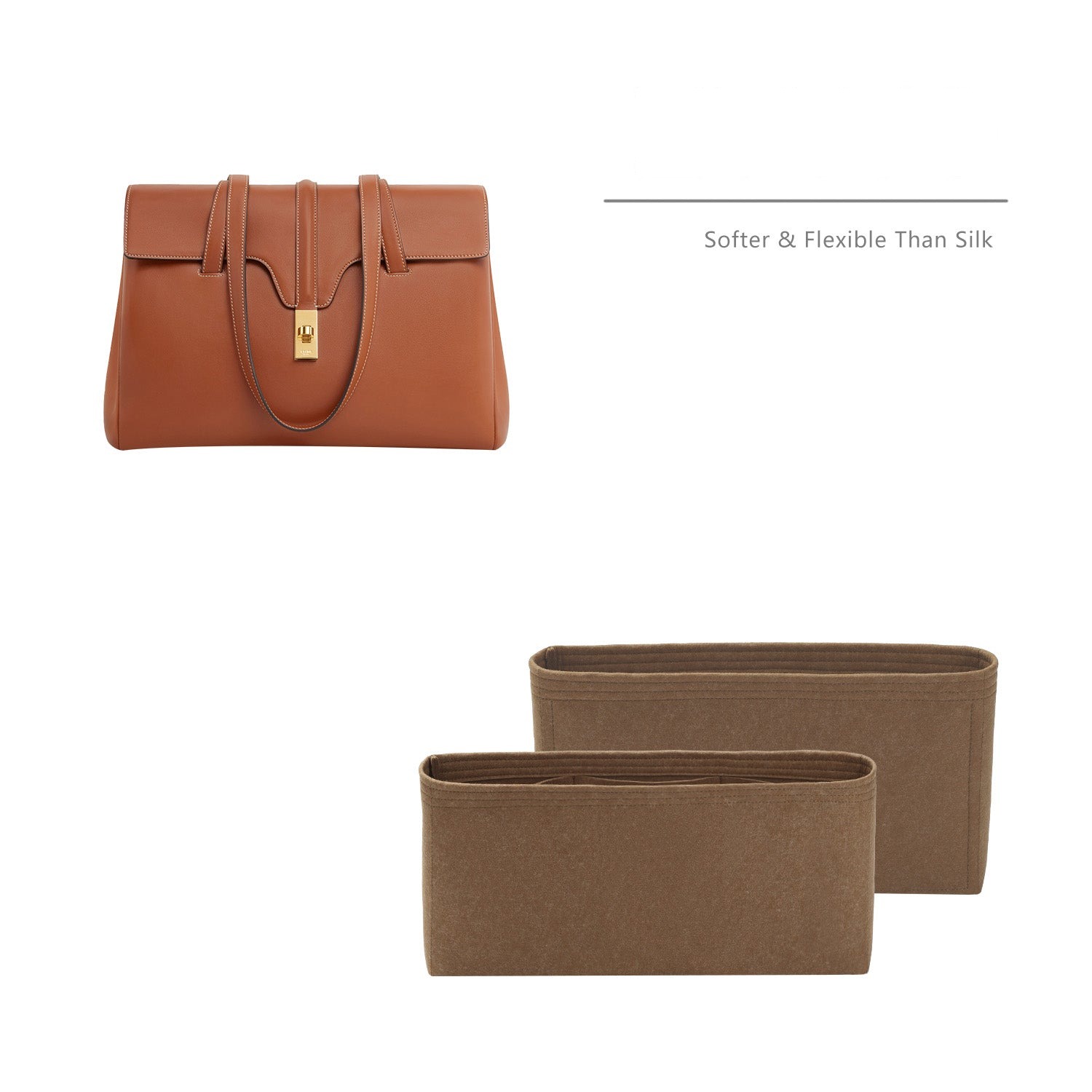 Premium Geldbörsen-Organizer für Celine Soft 16 Medium / Large – 6 Fächer, YKK-Reißverschluss